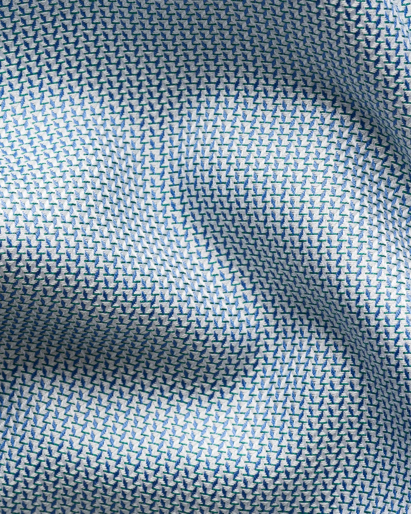 Eton - dark blue semi solid dobby shirt