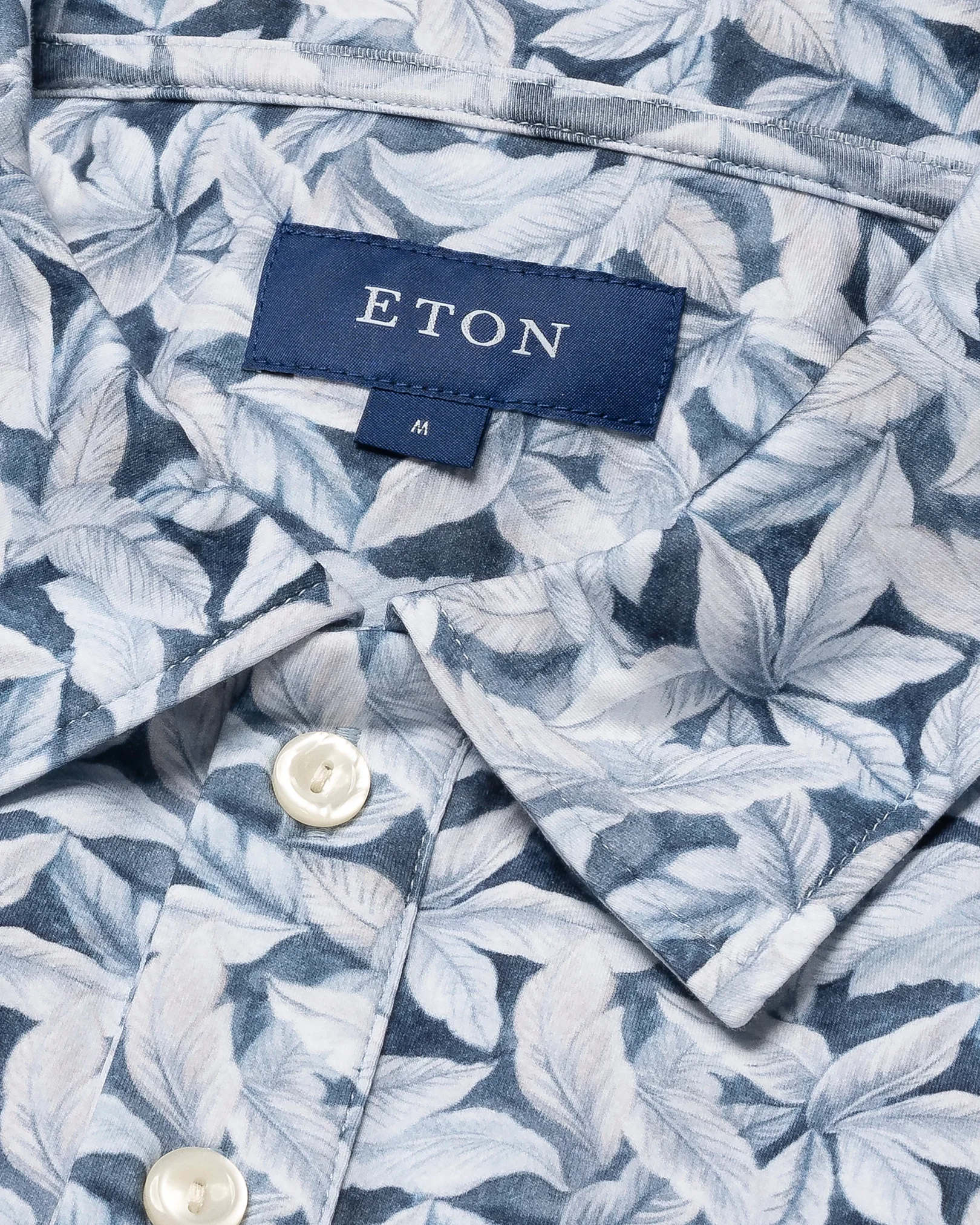 Eton - light blue turndown short sleeve regular fit