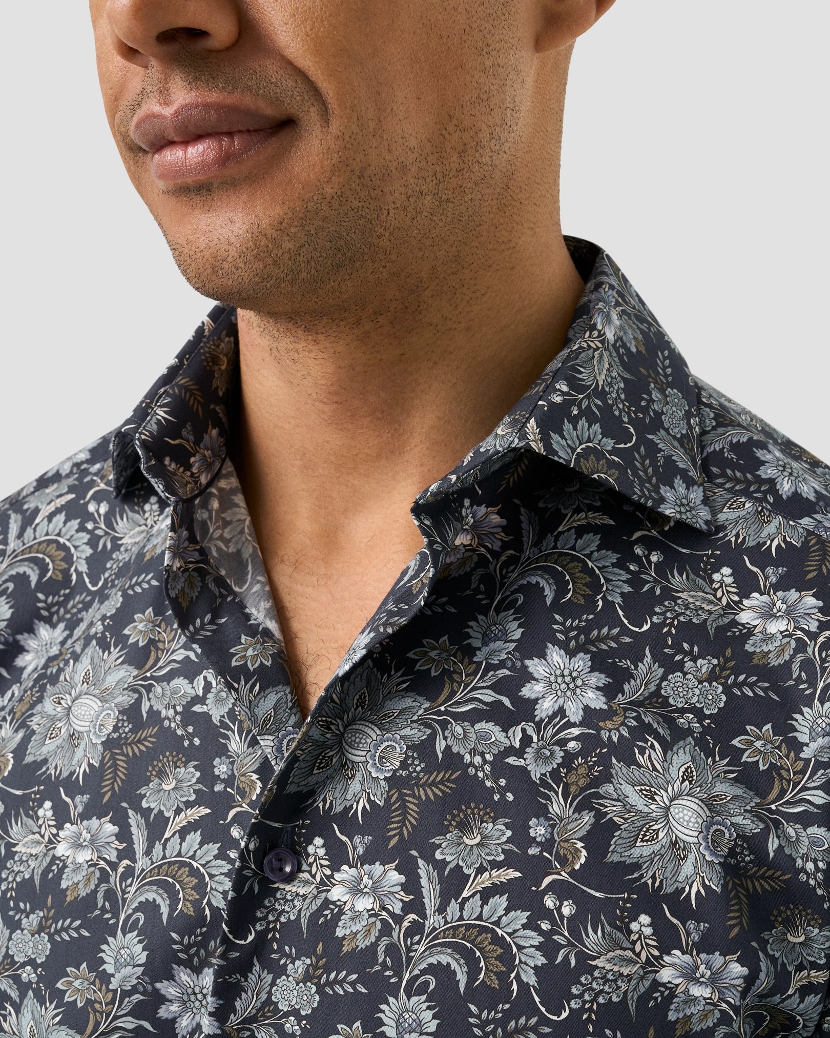 Eton - Floral Print Signature Twill Shirt