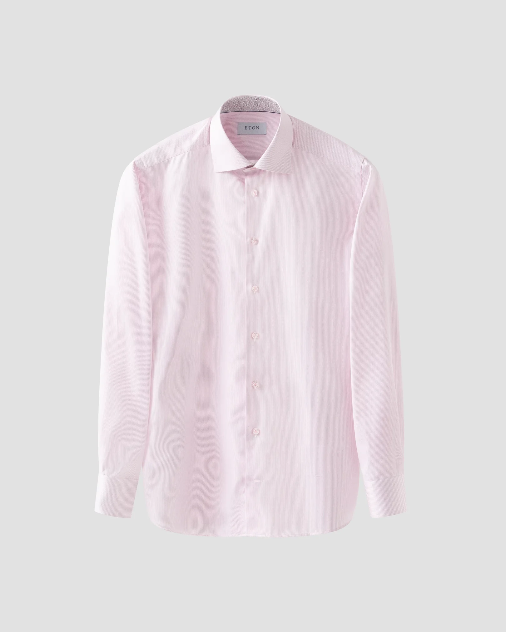 Eton - pink twill contrast shirt
