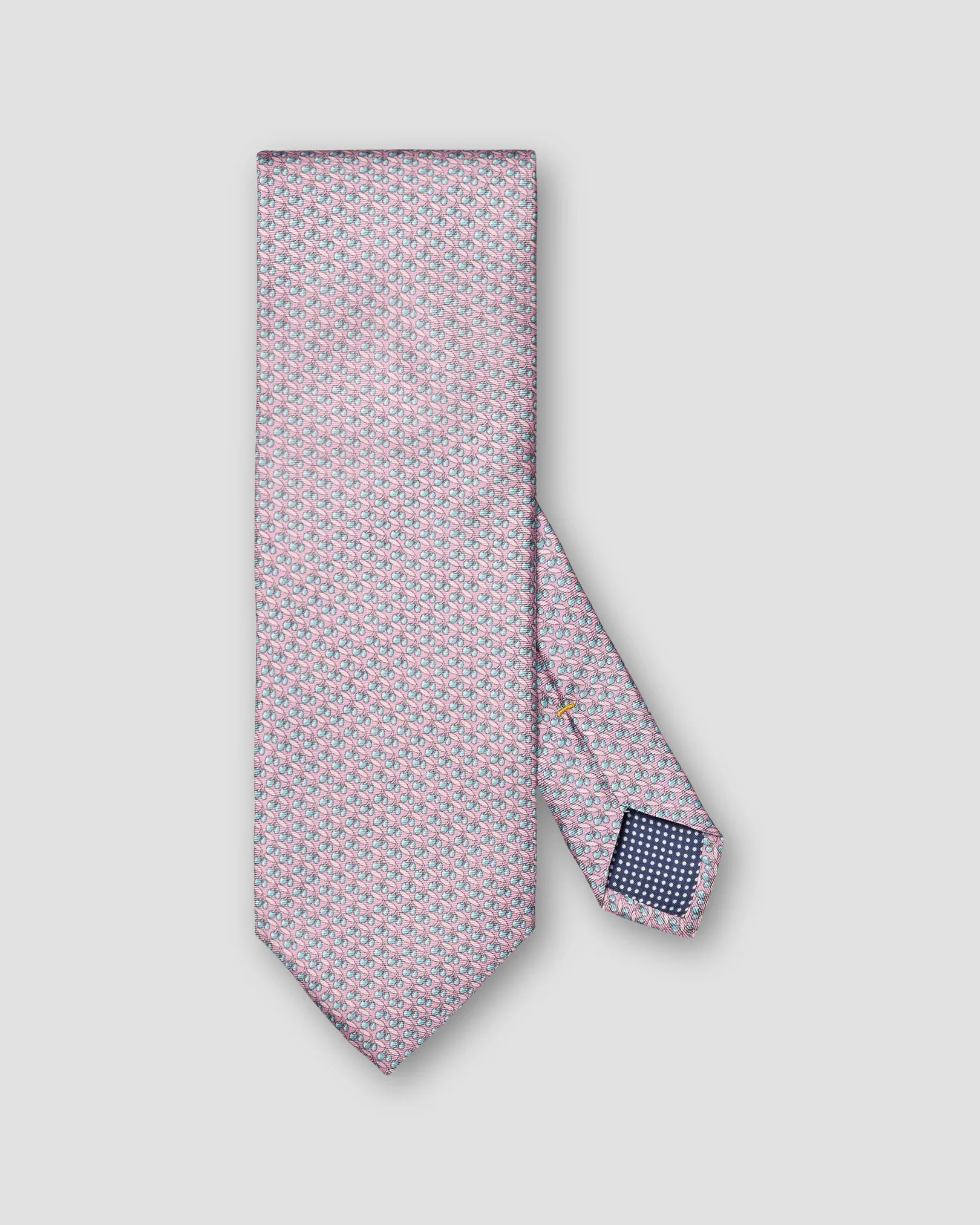 Eton - pink motif print silk tie pinkmotif