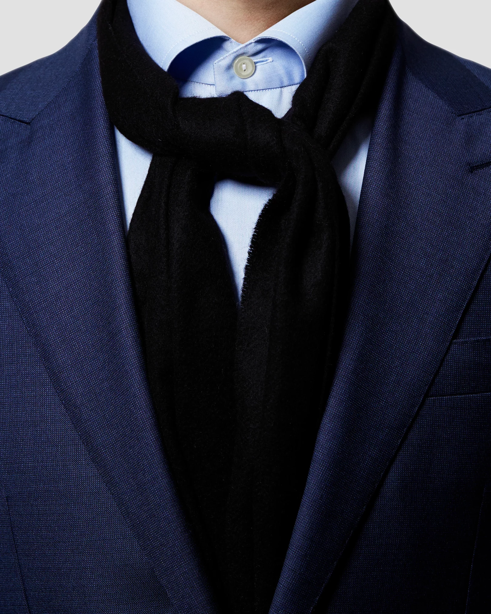 Eton - black cahsmere scarf
