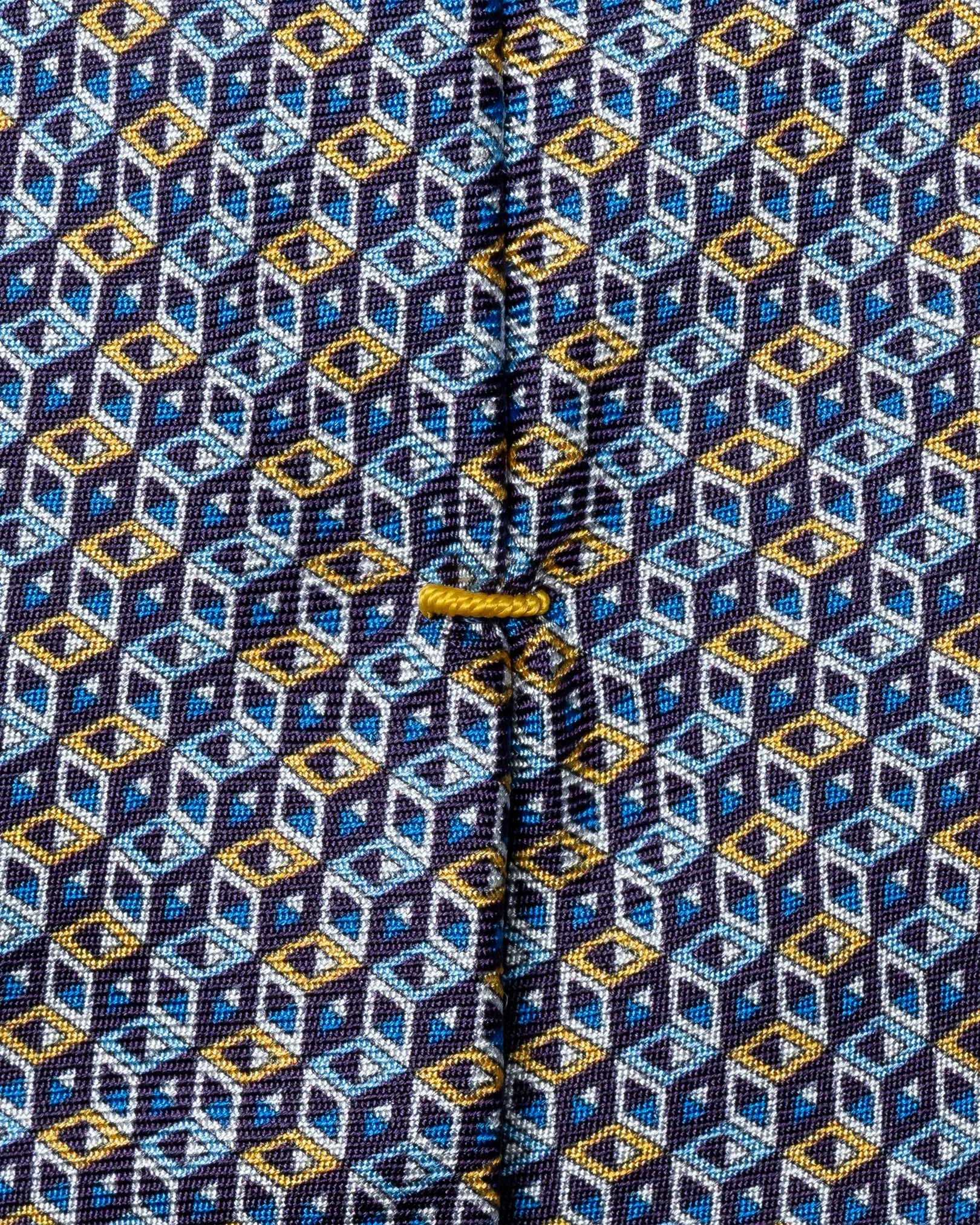 Eton - geometrical print silk tie