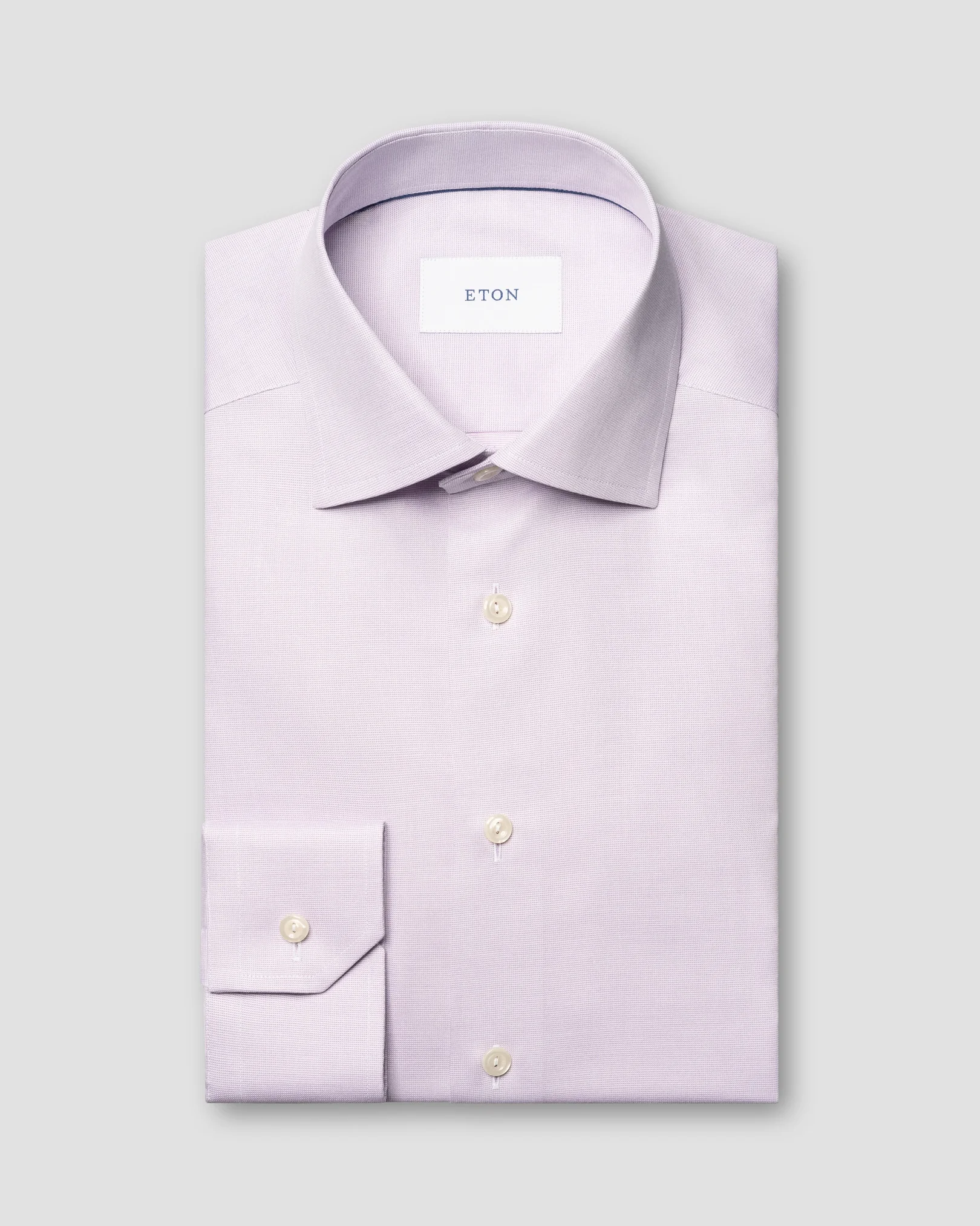 Eton - pink semi solid signature twill shirt 263