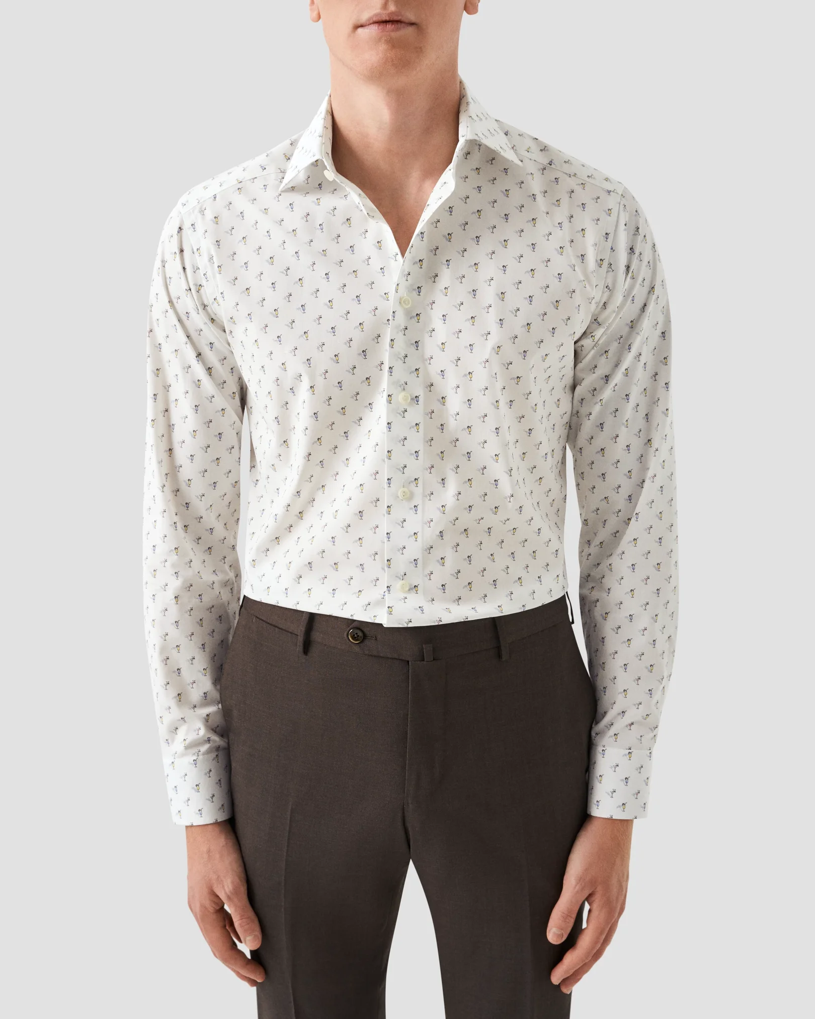 Eton - white poplin cocktail shirt