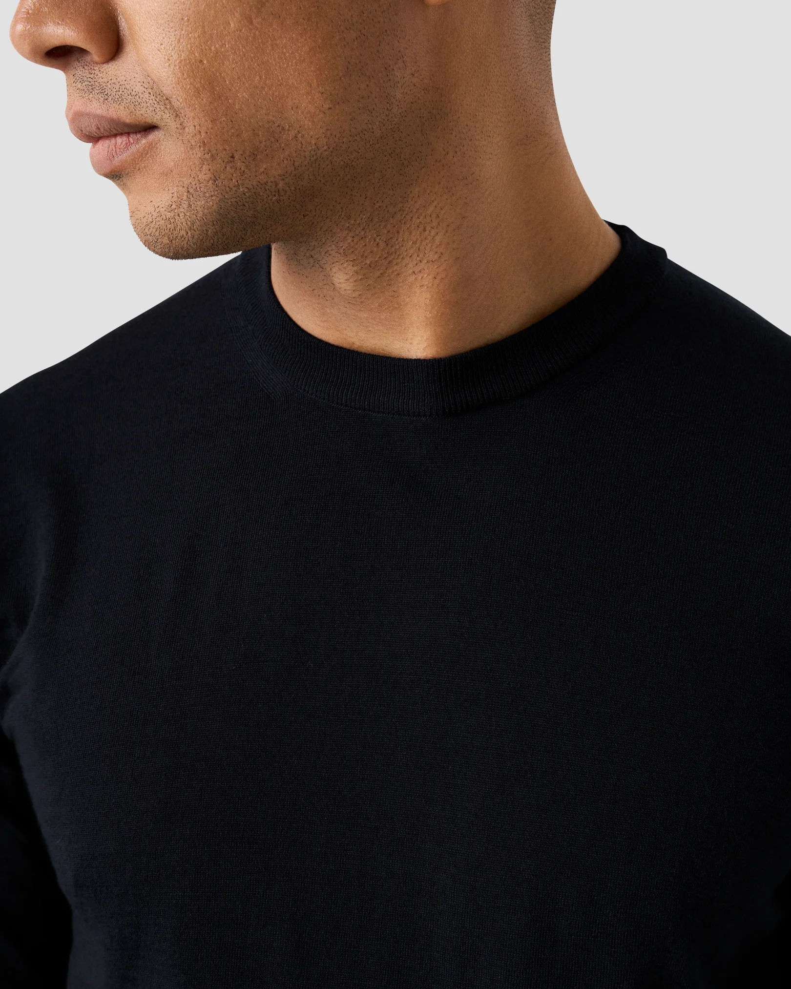 Eton - Fine Knit Merino Crew Neck