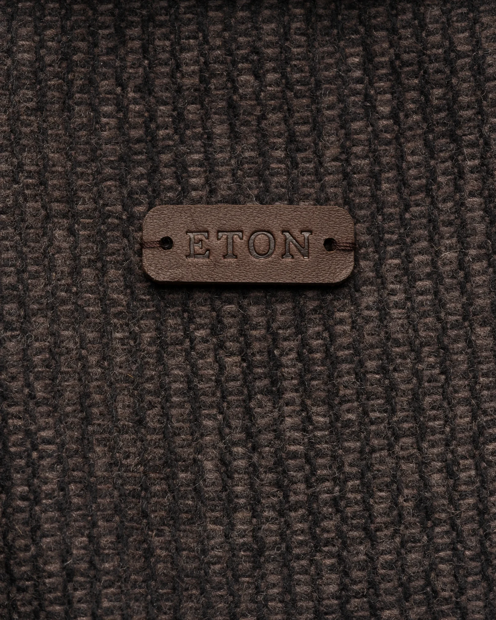 Eton - dark brown wool cashmere travel jacket