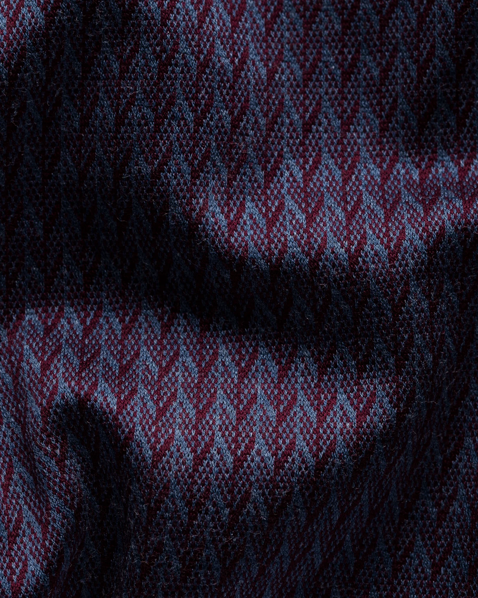 Eton - red jacquard knit