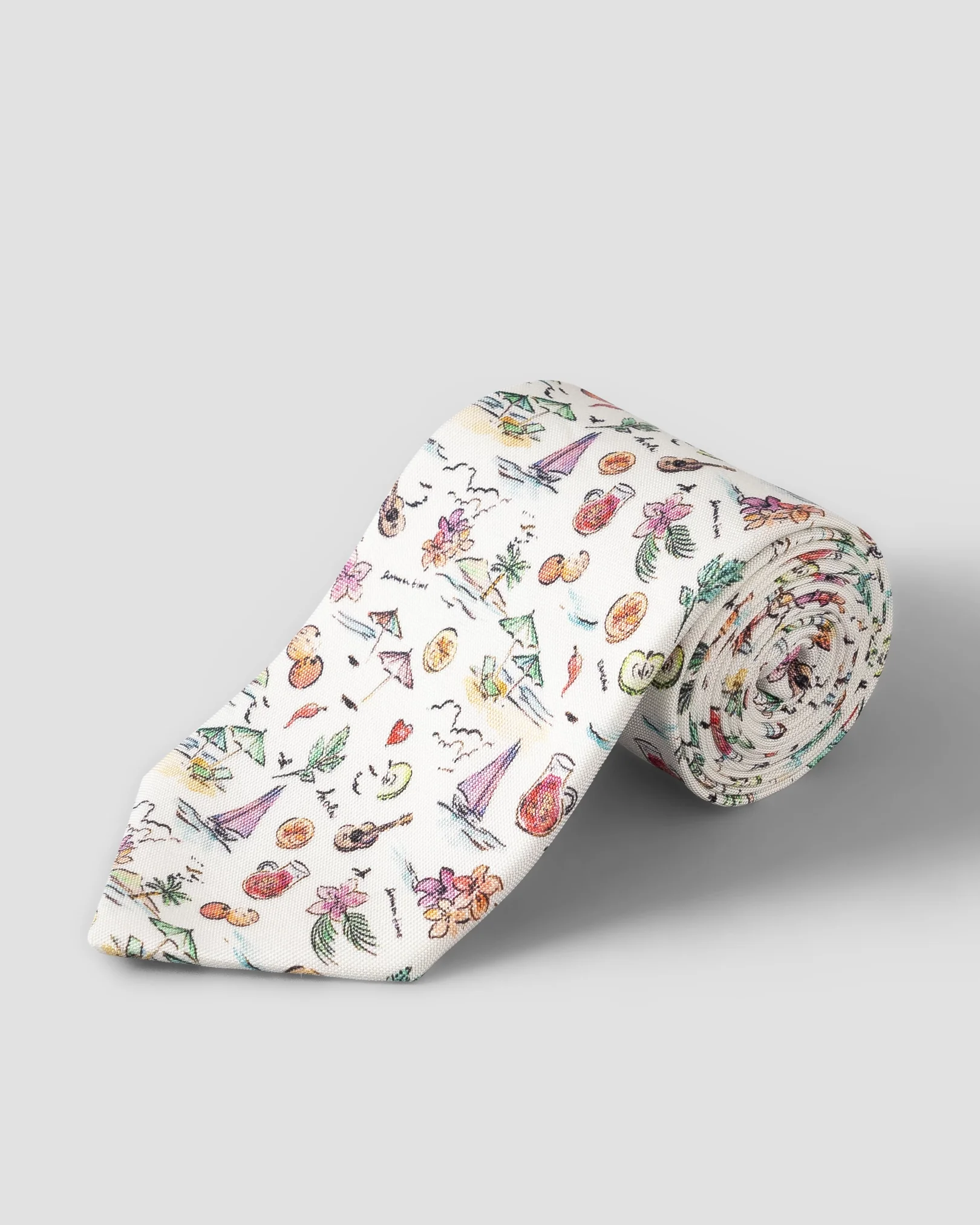 Eton - Motif Print Silk Tie