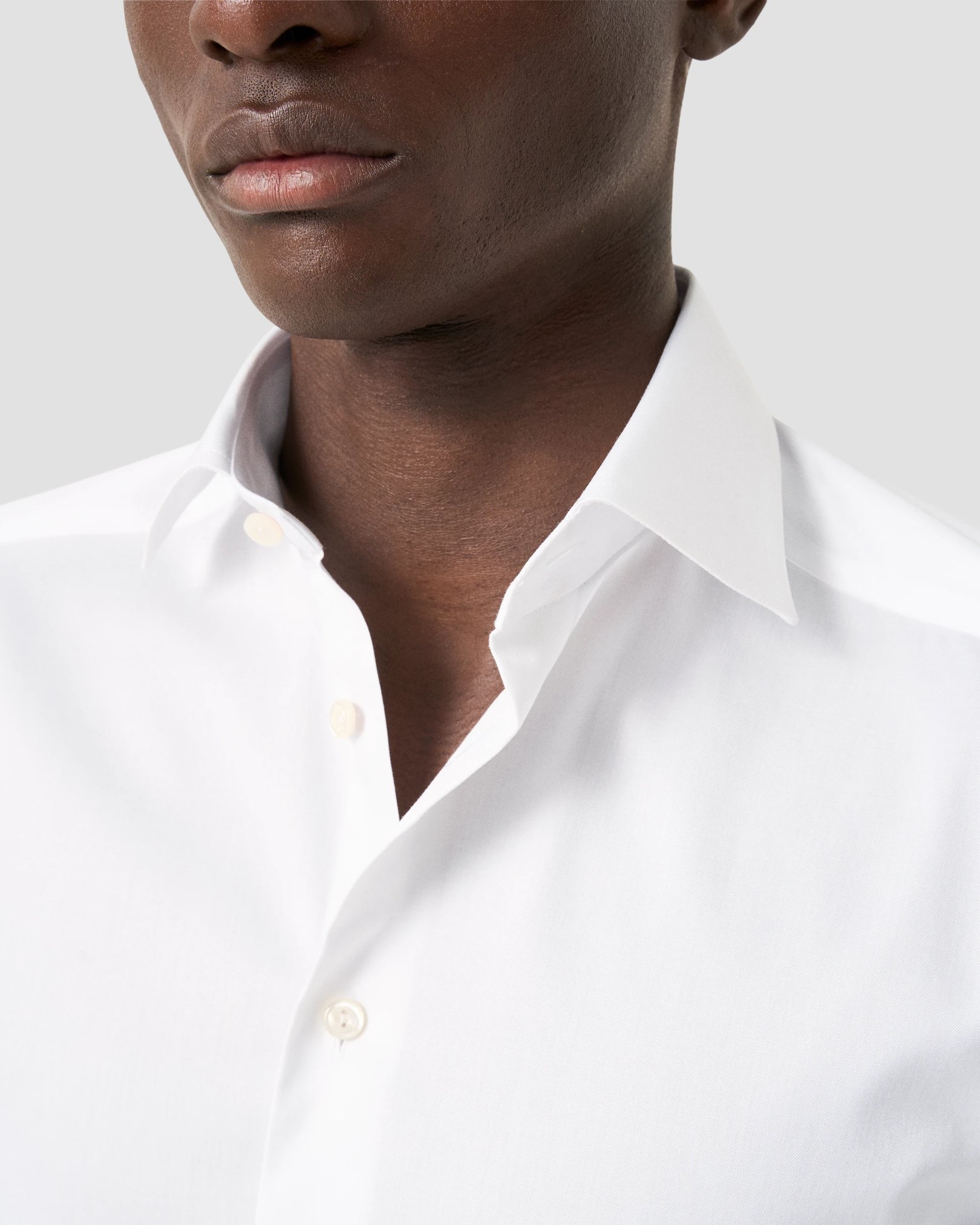 Eton - White Signature Twill Shirt – French Cuffs