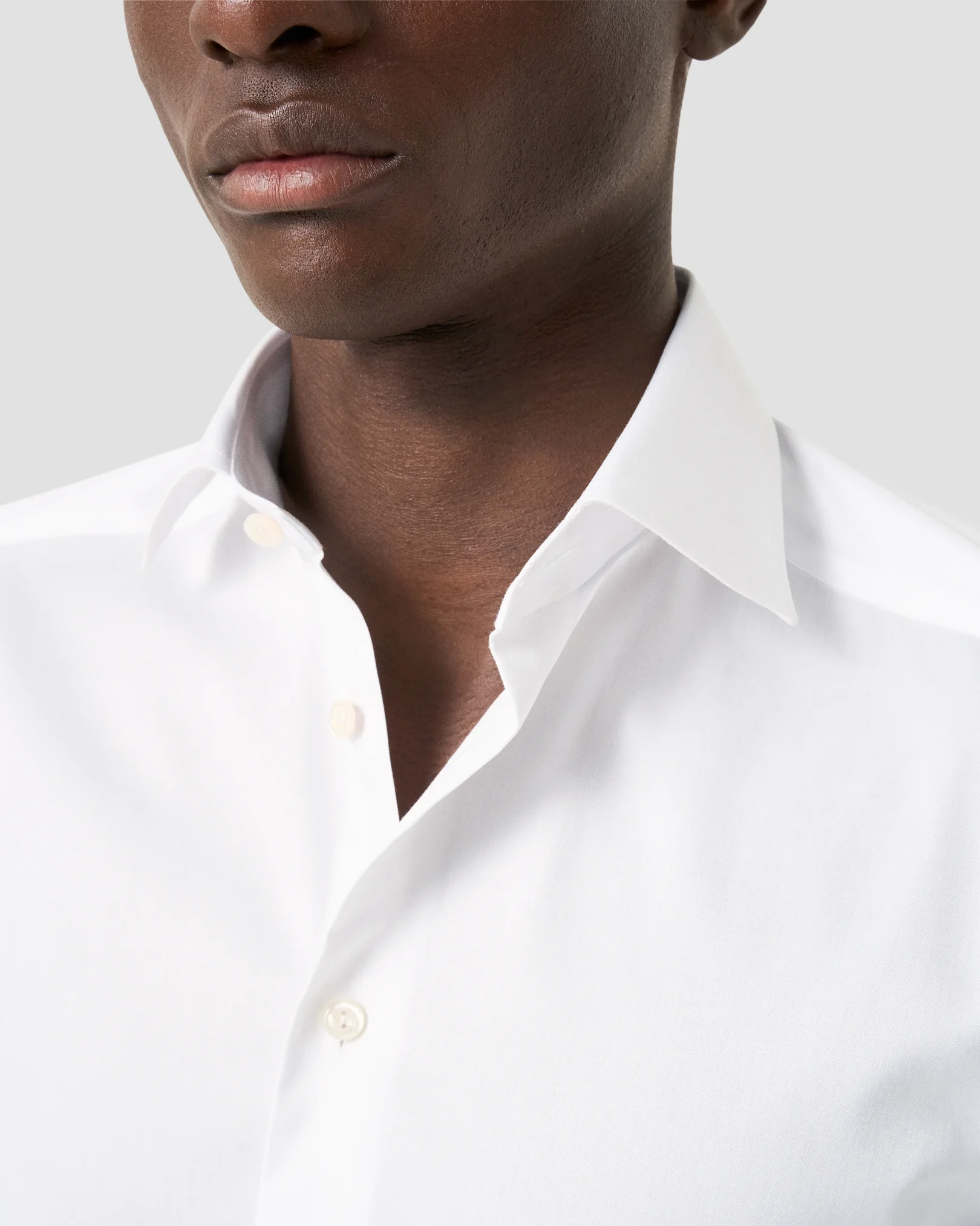 Eton - White Signature Twill Shirt – French Cuffs