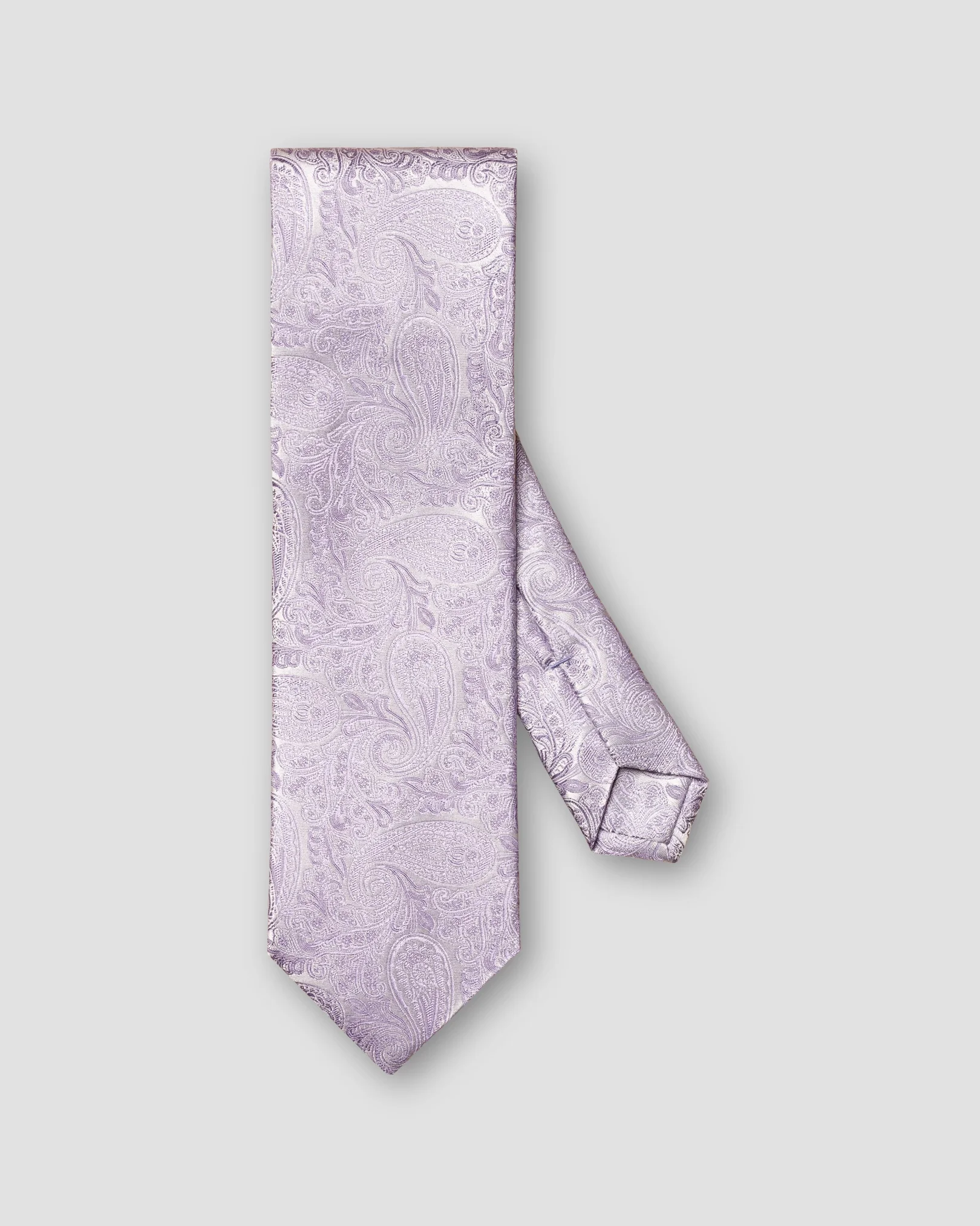 Eton - purple paisley silk wedding tie