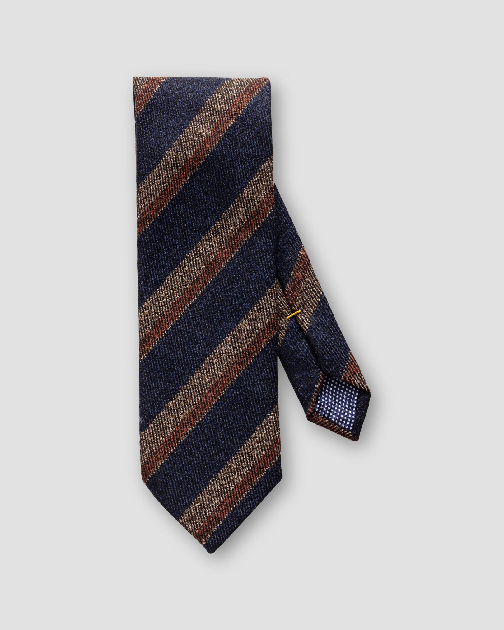 Eton - dark blue striped wool blend tie