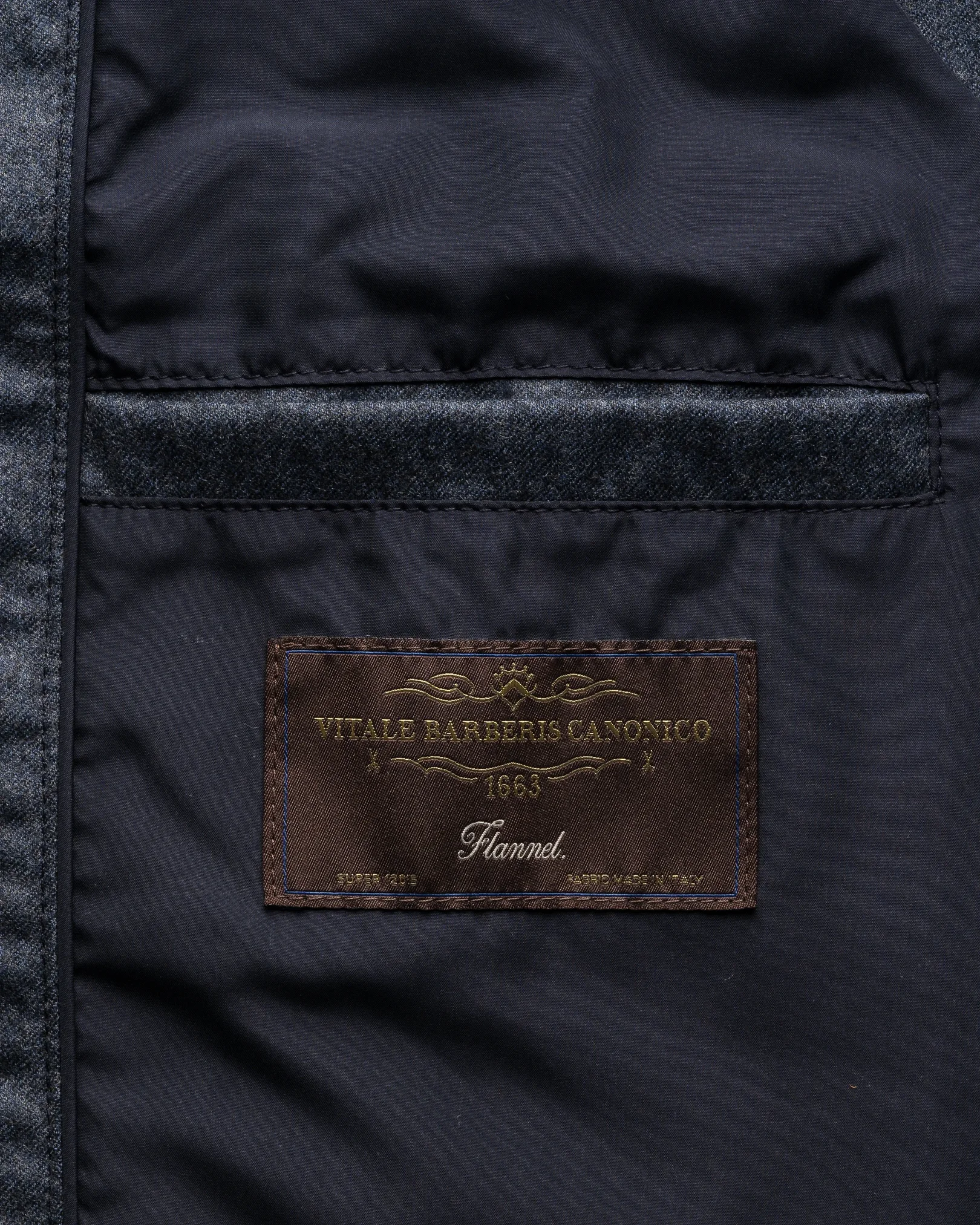 Eton - mid blue wool padded vest