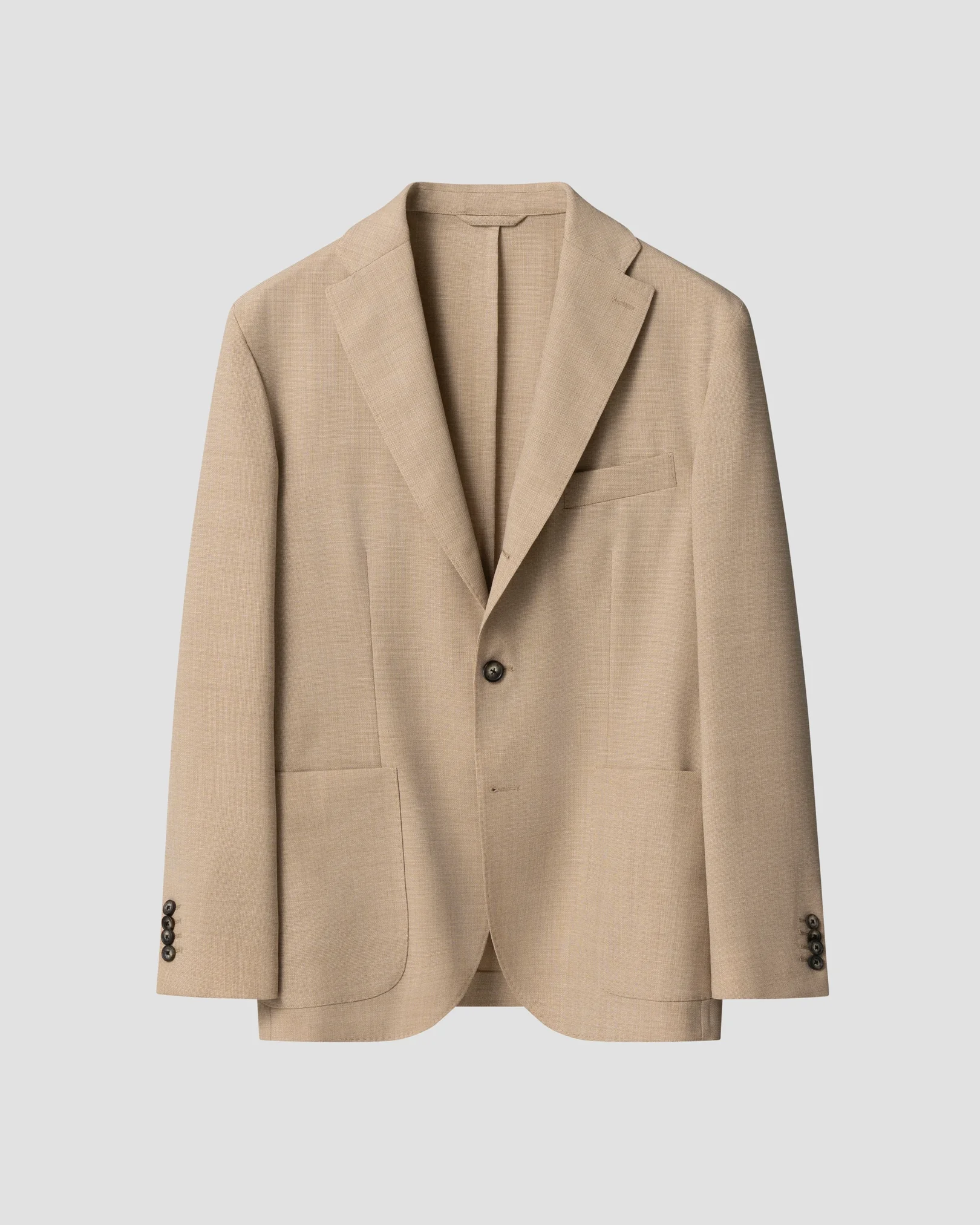 Eton - beige lana tech structure soft jacket