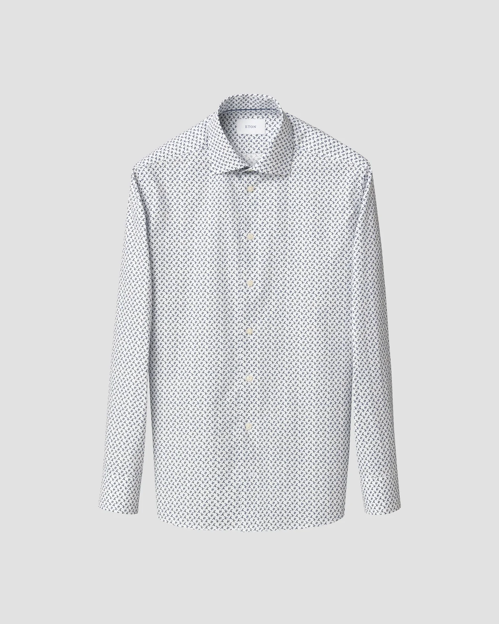 Eton - umbrella micro print shirt