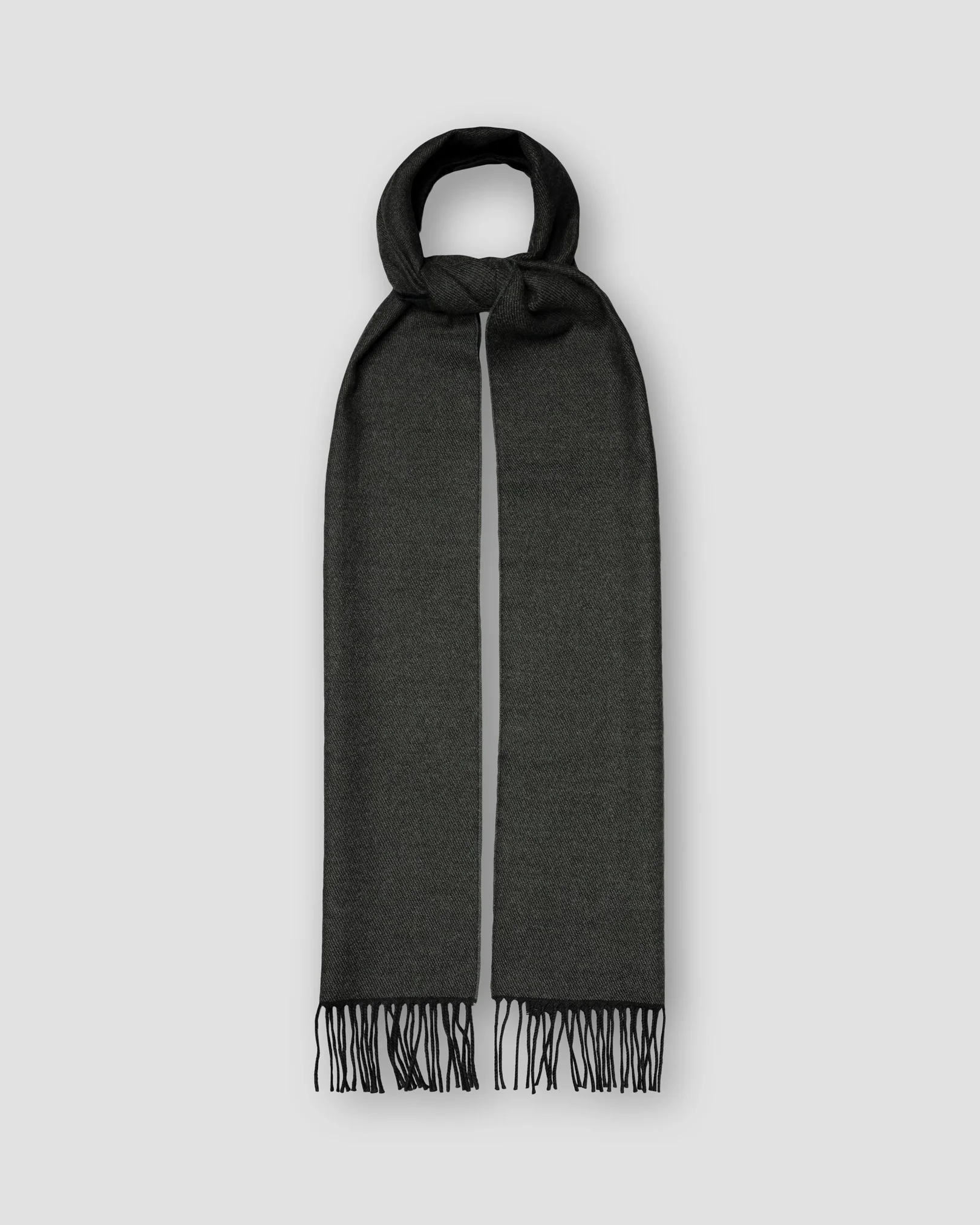 Eton - dark green two sided wool scarf