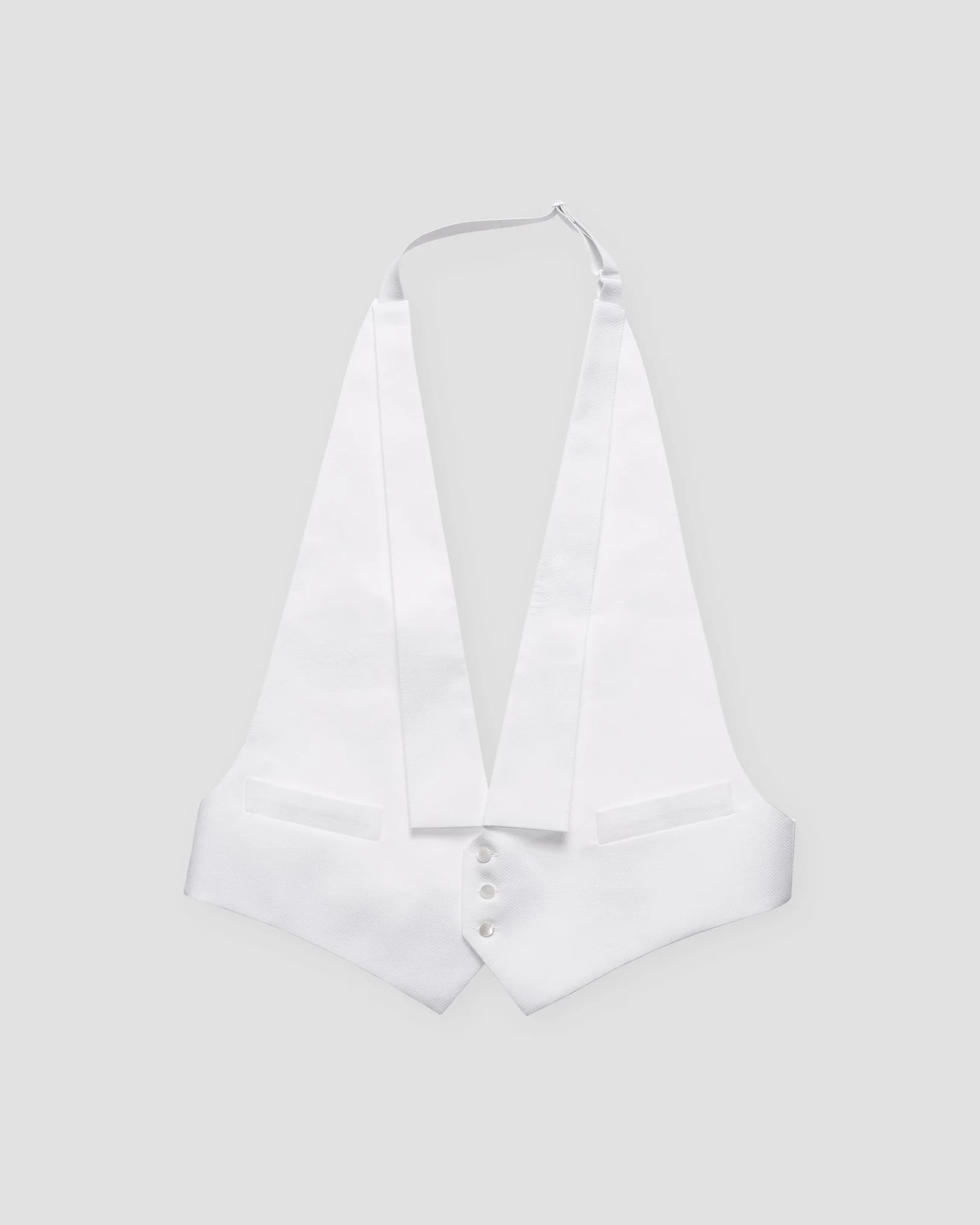 Eton - White Piqué Evening Waistcoat