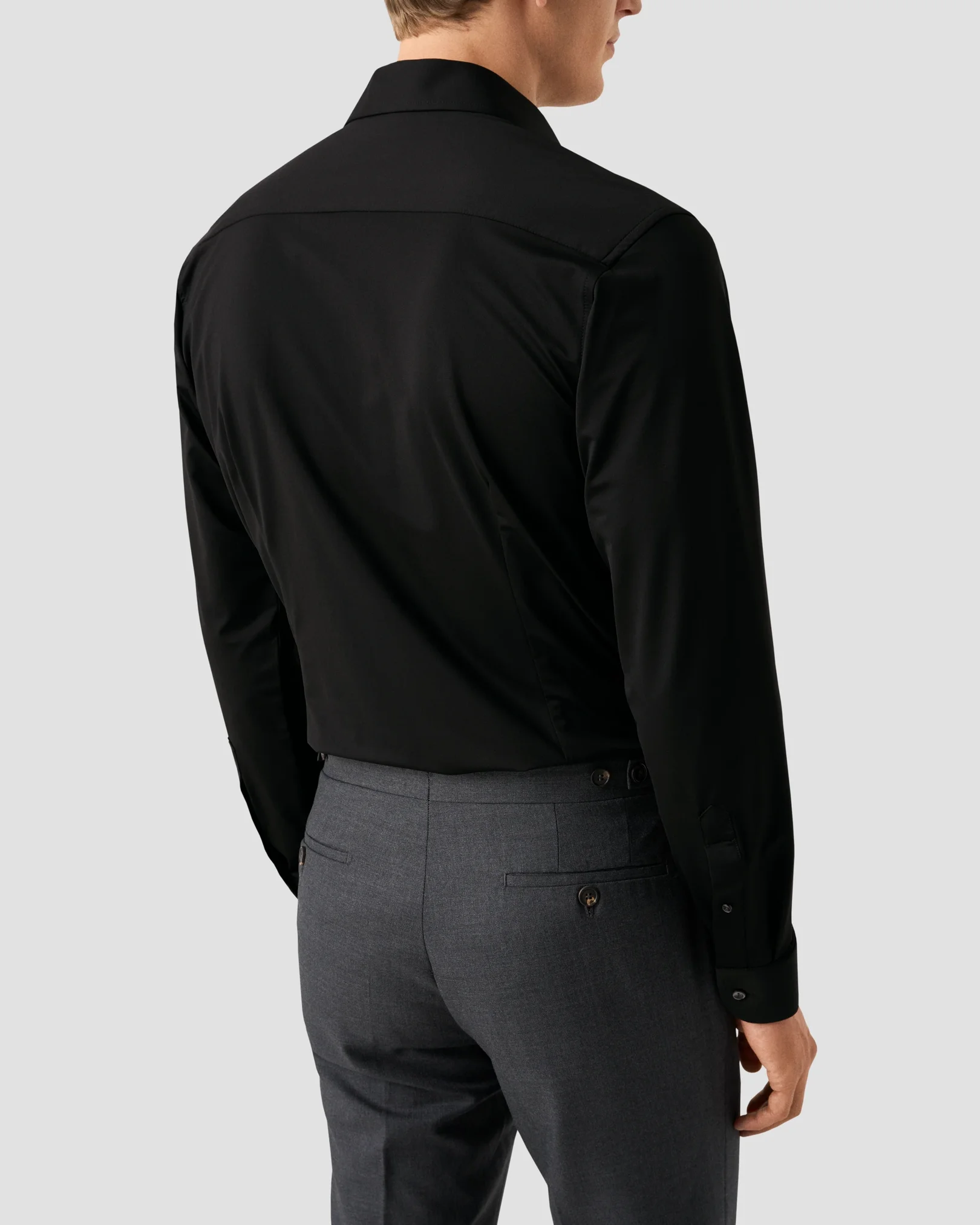 Eton - black four way stretch