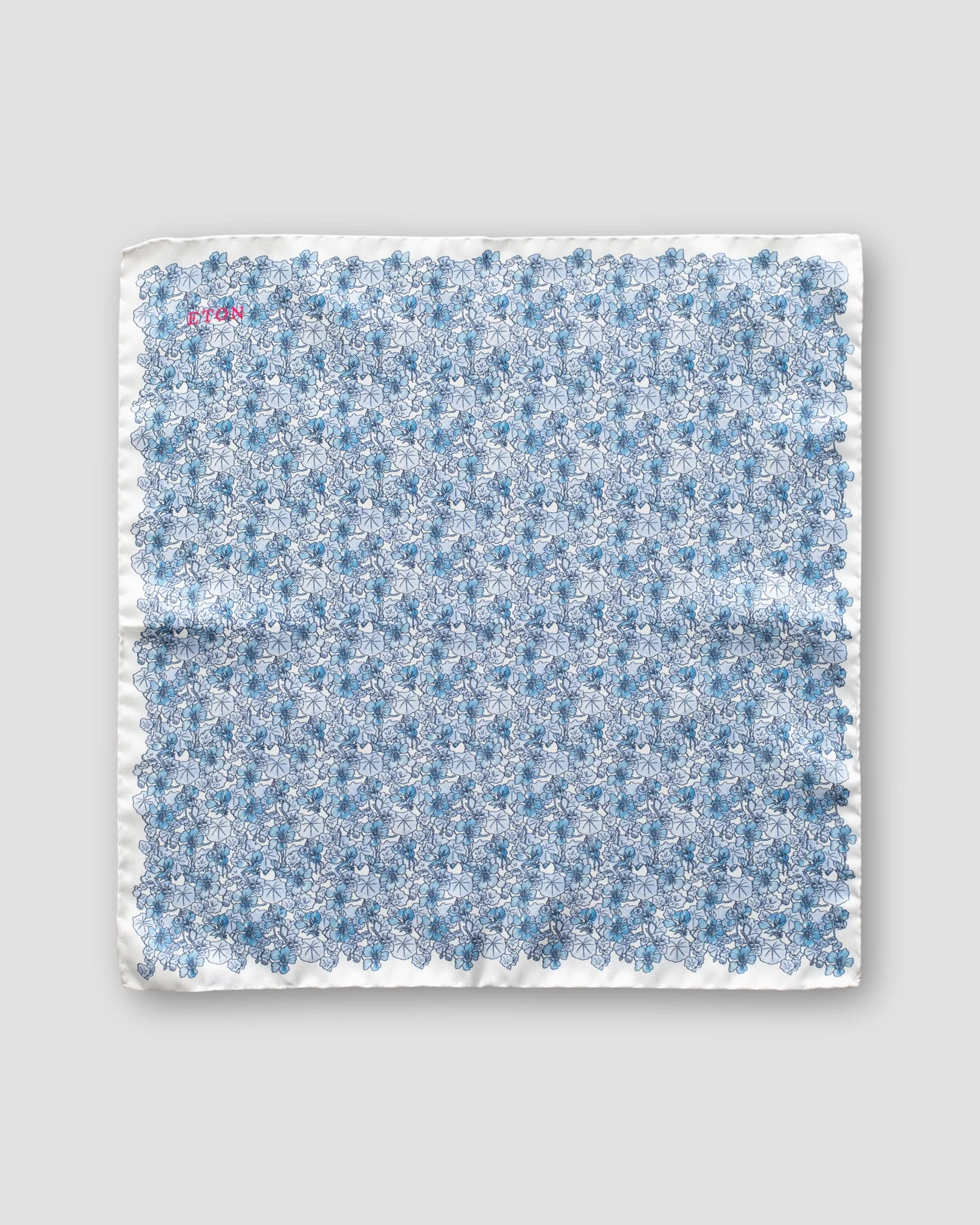Eton - blue floral pocket square