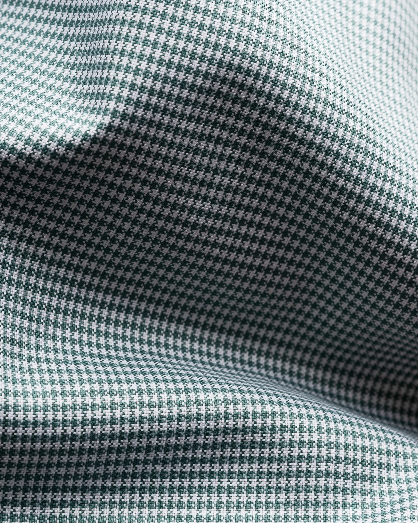 Eton - mid green check signature oxford shirt button down rounded single slim