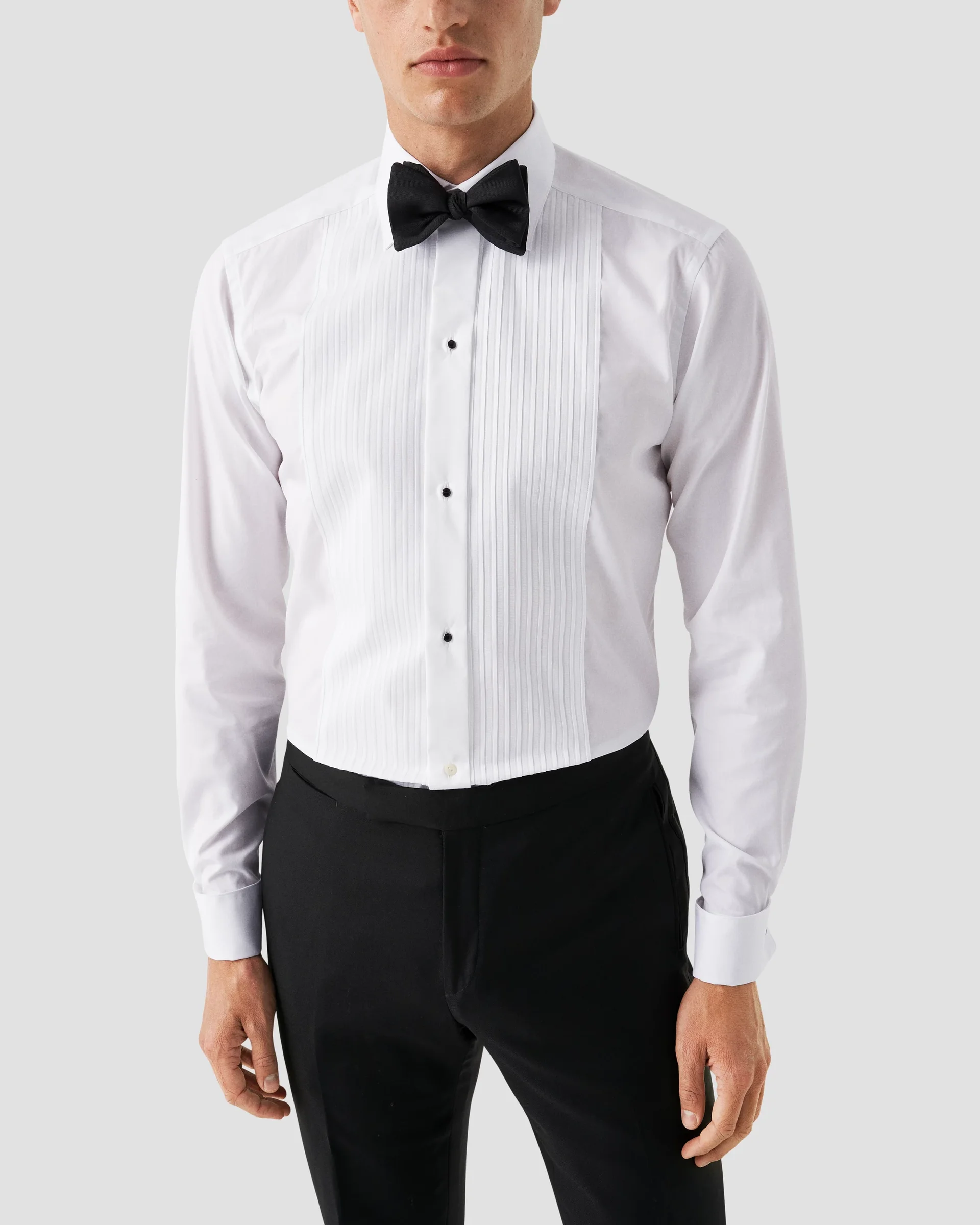 Eton White Plissé Tuxedo Shirt | Contemporary fit | Size  41