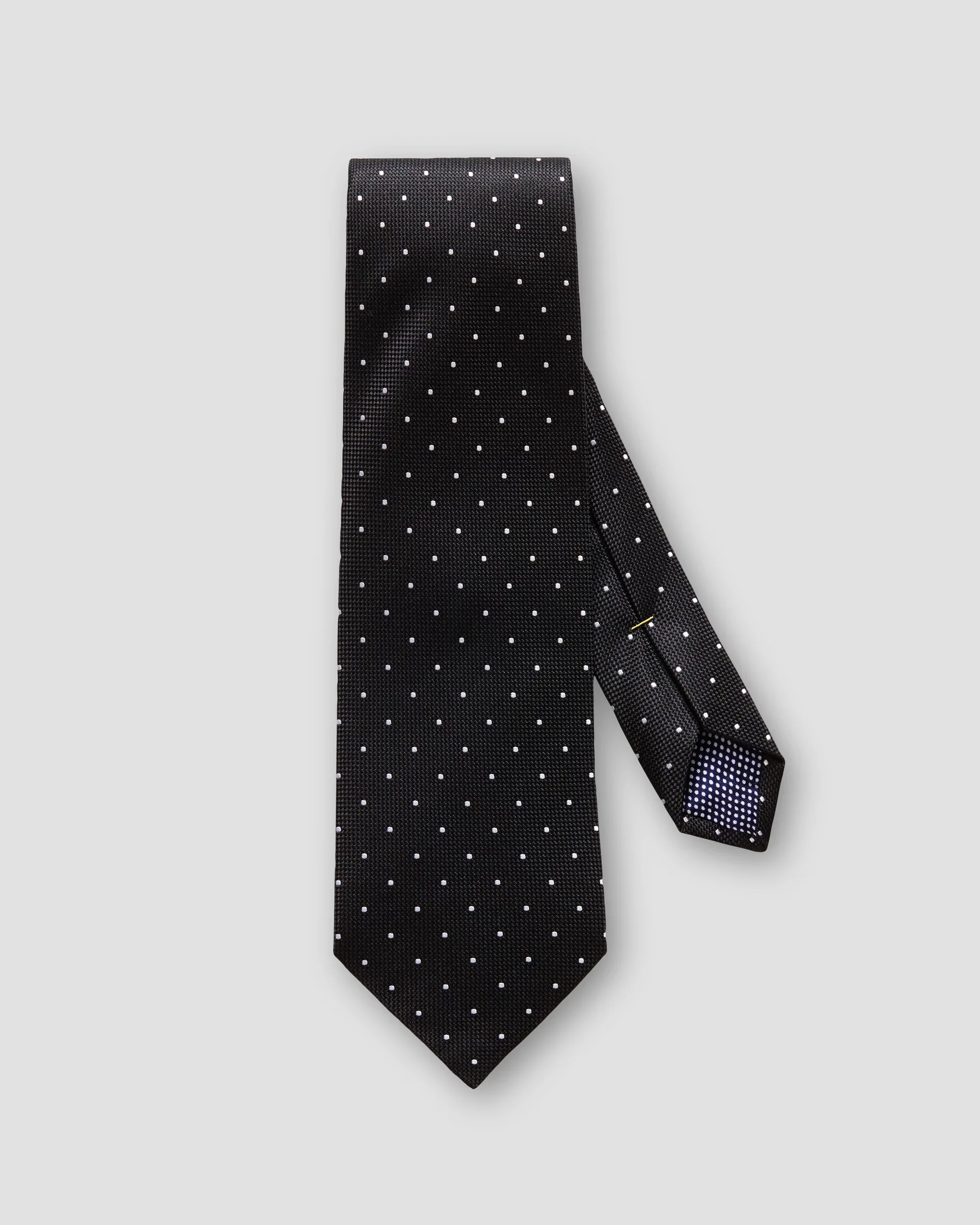 Eton Black Polka Dot Silk Tie