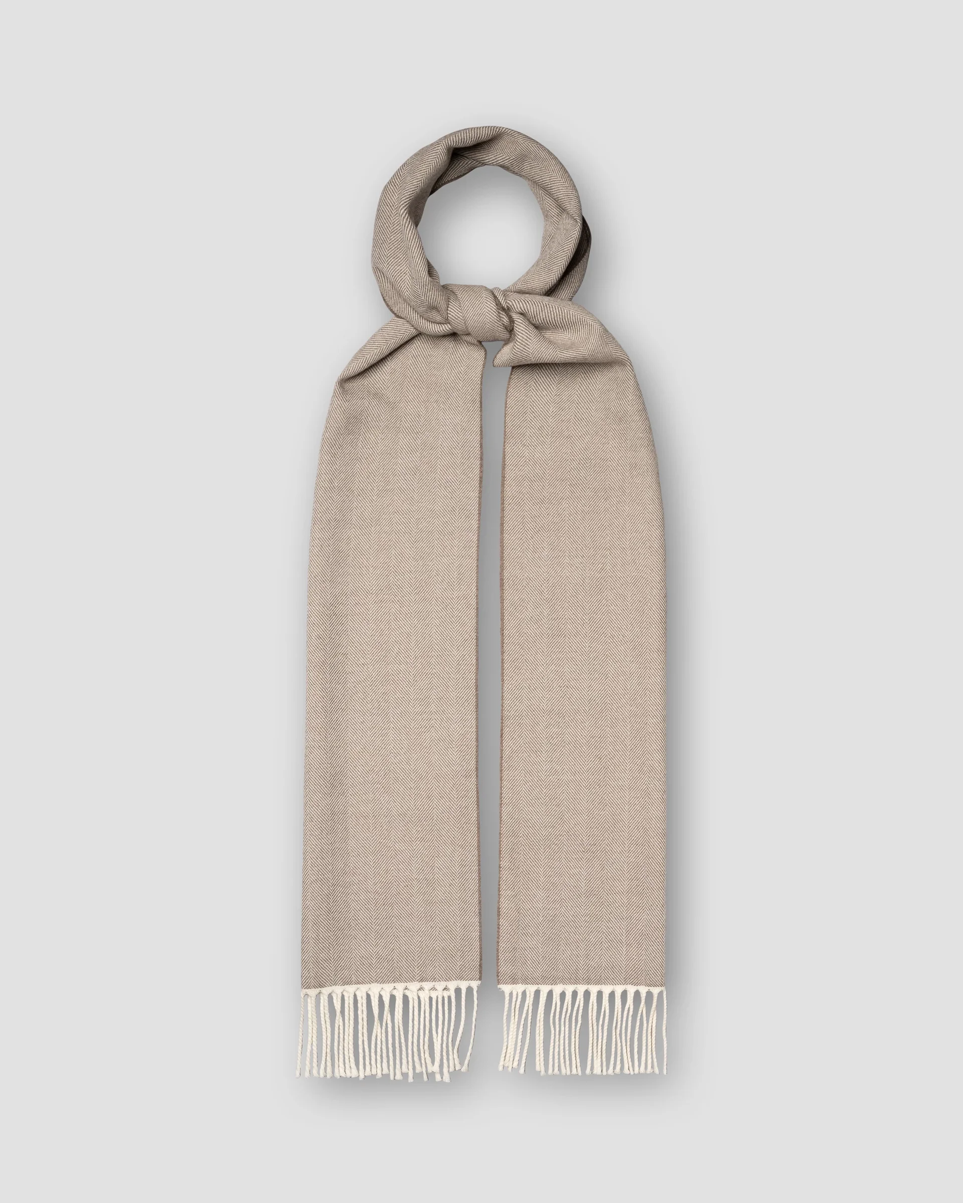 Eton Herringbone Merino Wool Scarf