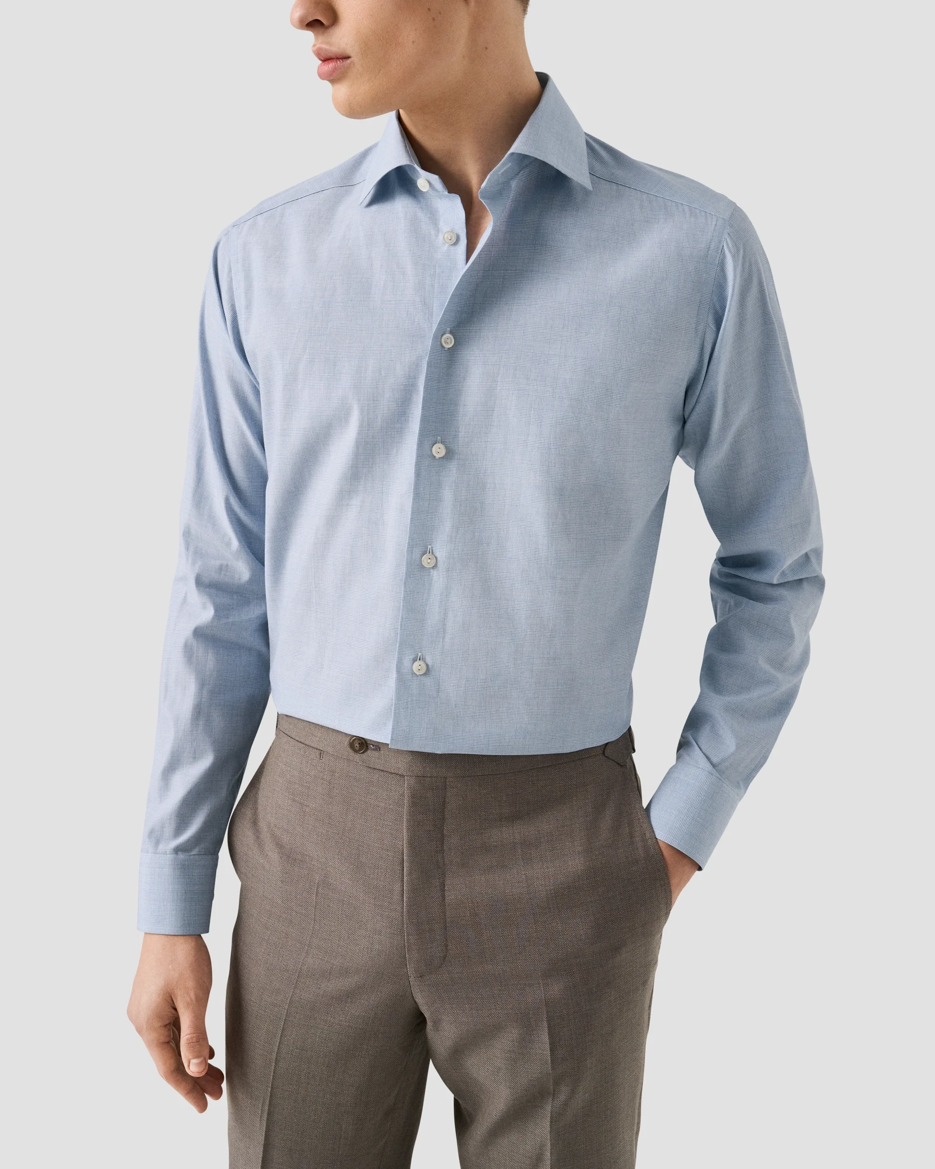 Eton Check Fine Twill Dress Shirt | Contemporary fit | Size  42