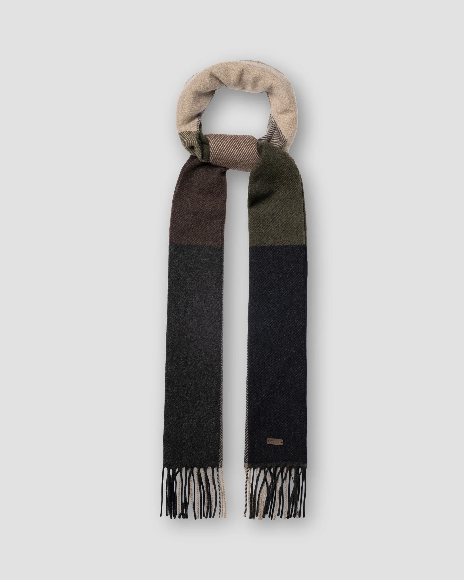 Eton Block Color Cashmere Scarf | Size  One Size