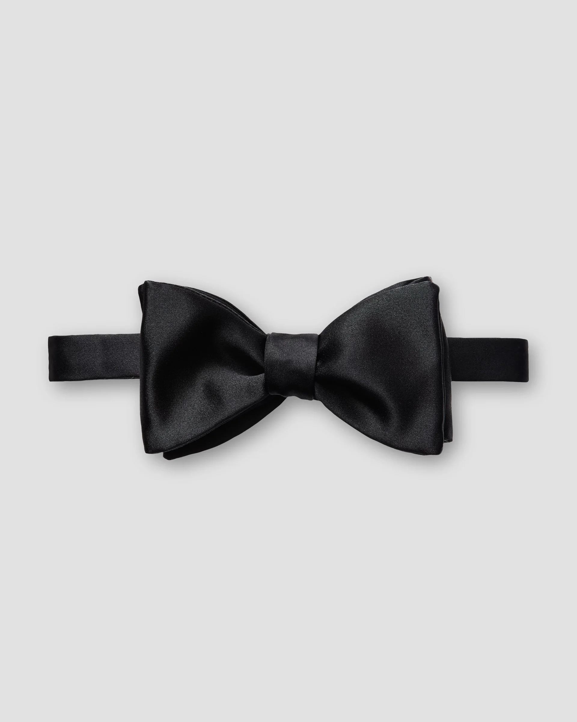 Eton Black Silk Bow Tie – Ready Tied