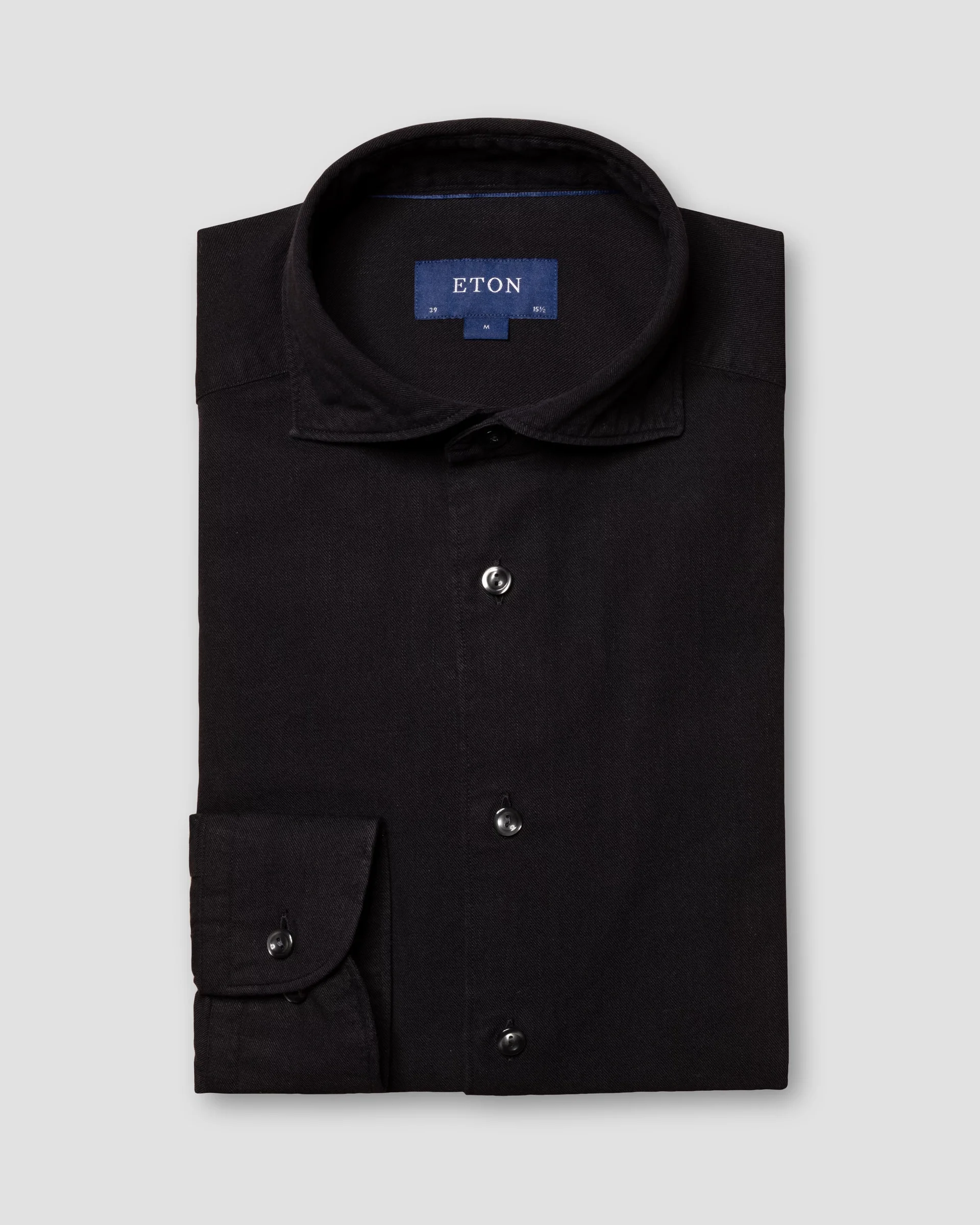 Eton Black Denim Shirt | Slim fit - casual | Size  40