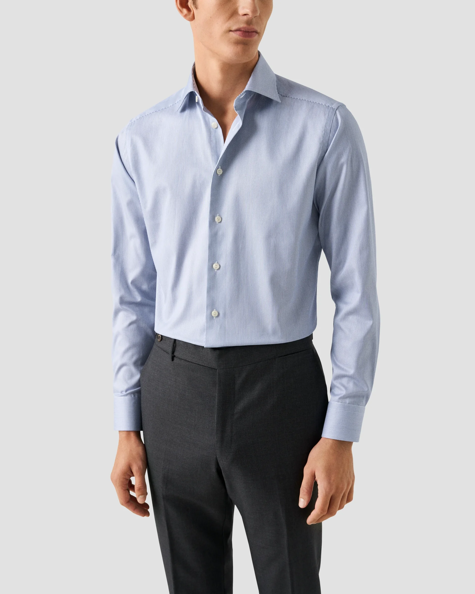 Eton Fine Striped Signature Twill Dress Shirt | Size  45