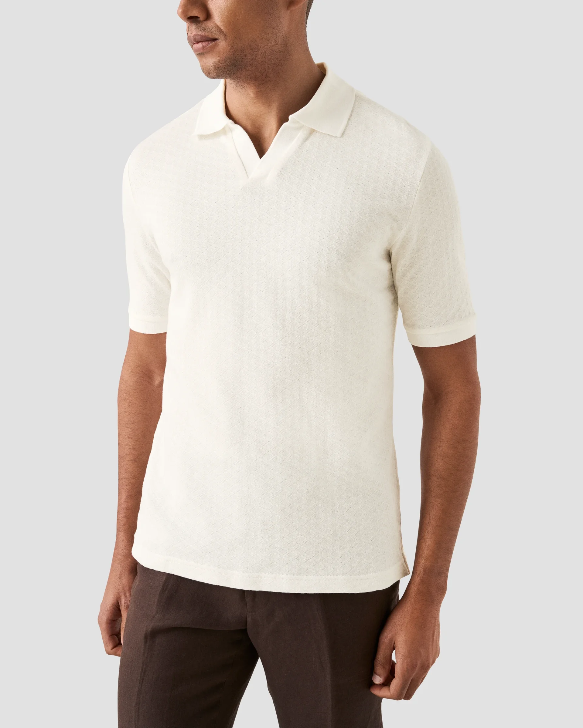 Eton Jacquard Polo Shirt | Regular Fit | Size  S