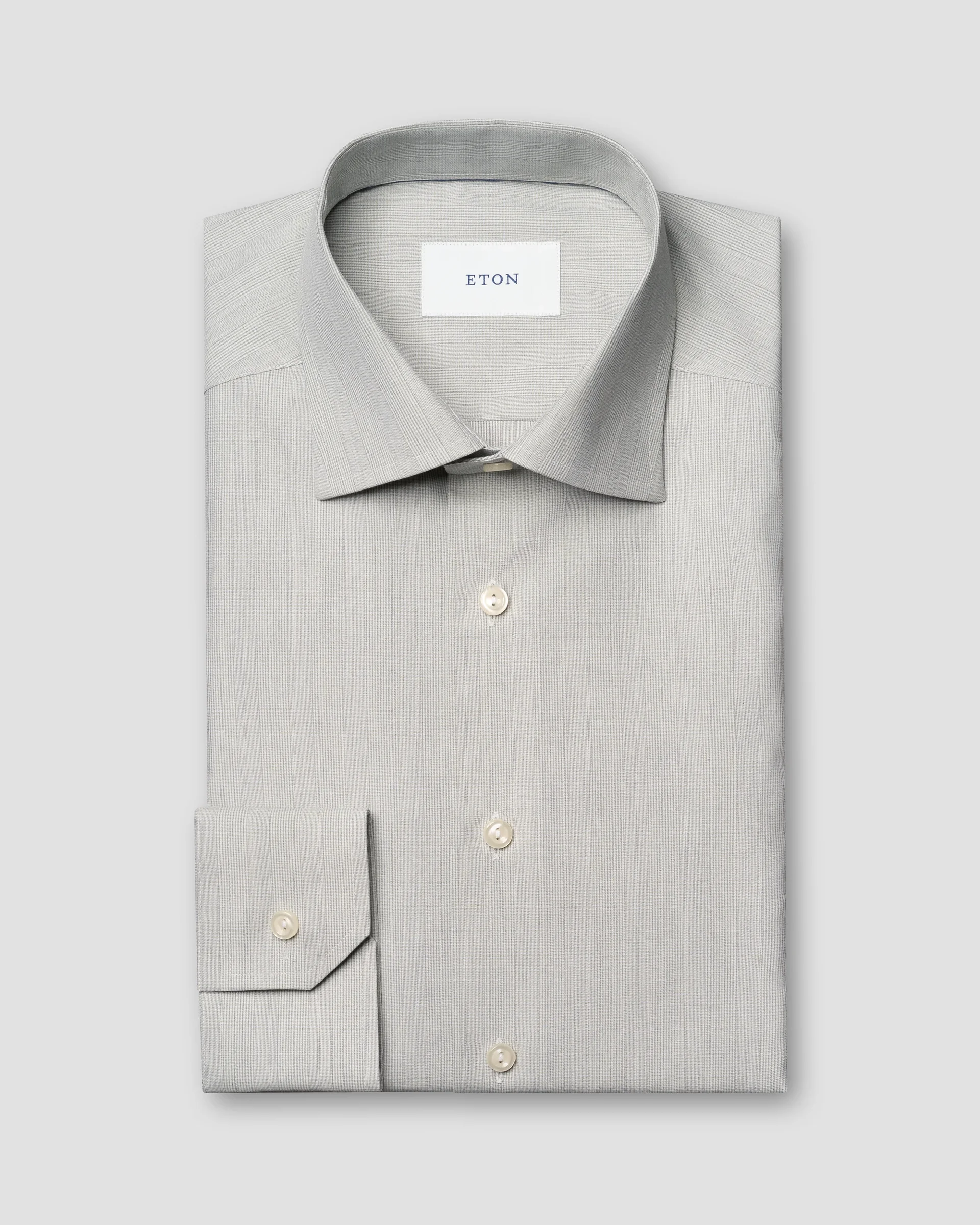 Eton Rutig Skjorta Fine Twill | Contemporary fit | Storlek  42