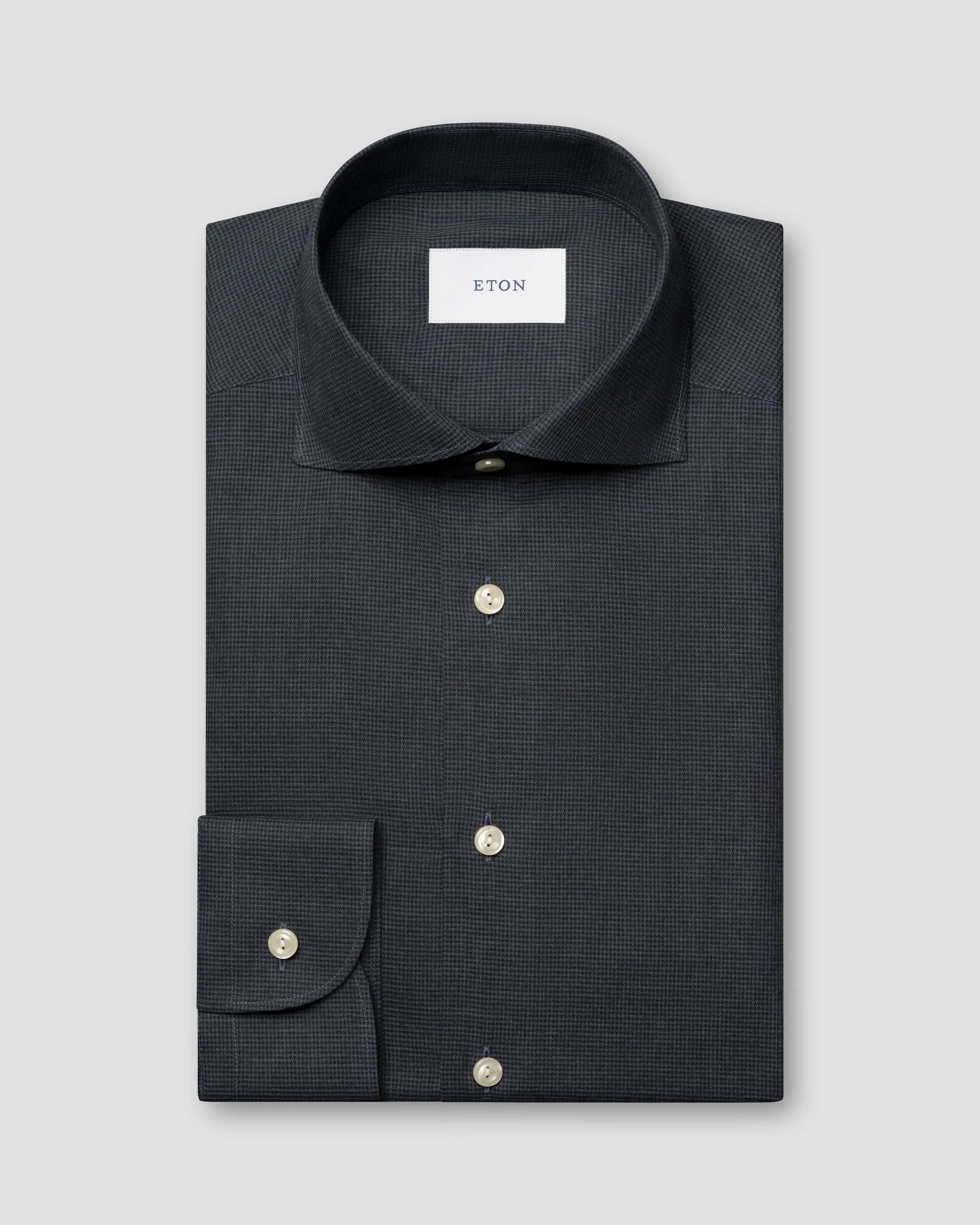 Eton Micro Check Signature Flannel Shirt | Contemporary fit | Size  42