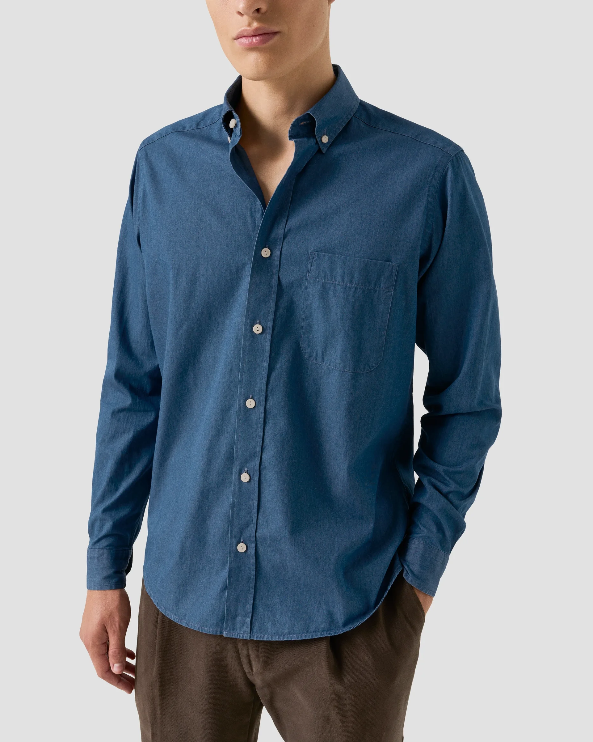 Eton Navy Denim Shirt | Casual fit | Size  XS