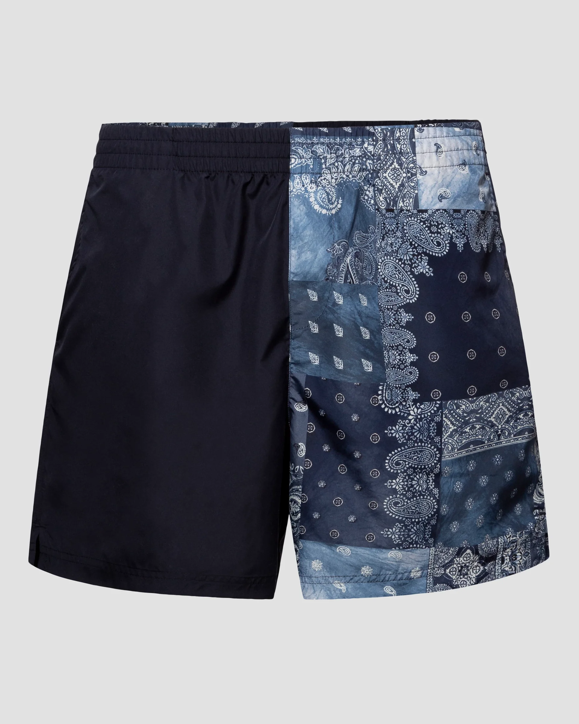 Eton Navy Blue  Patchwork Bandana Shorts