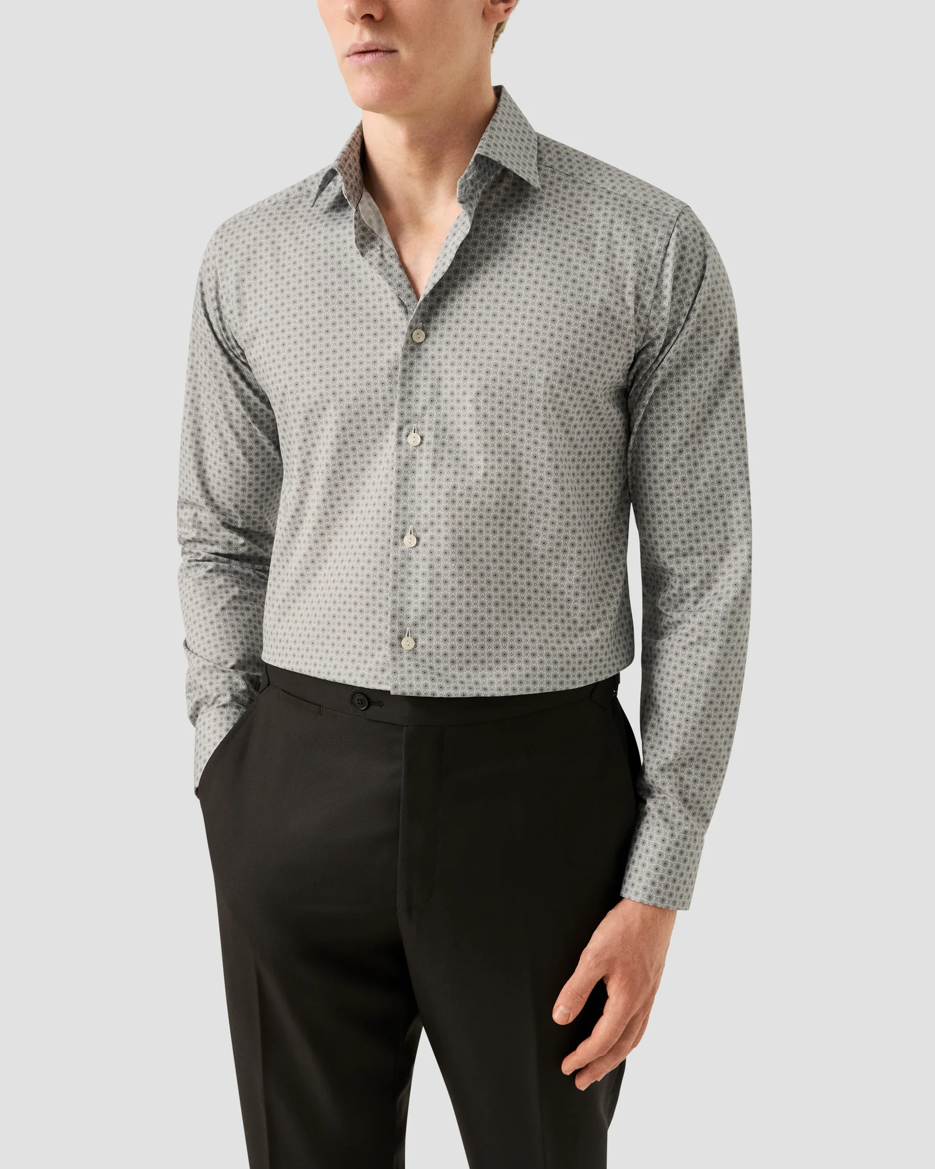 Eton Blommig Skjorta | Slim fit | Storlek  38