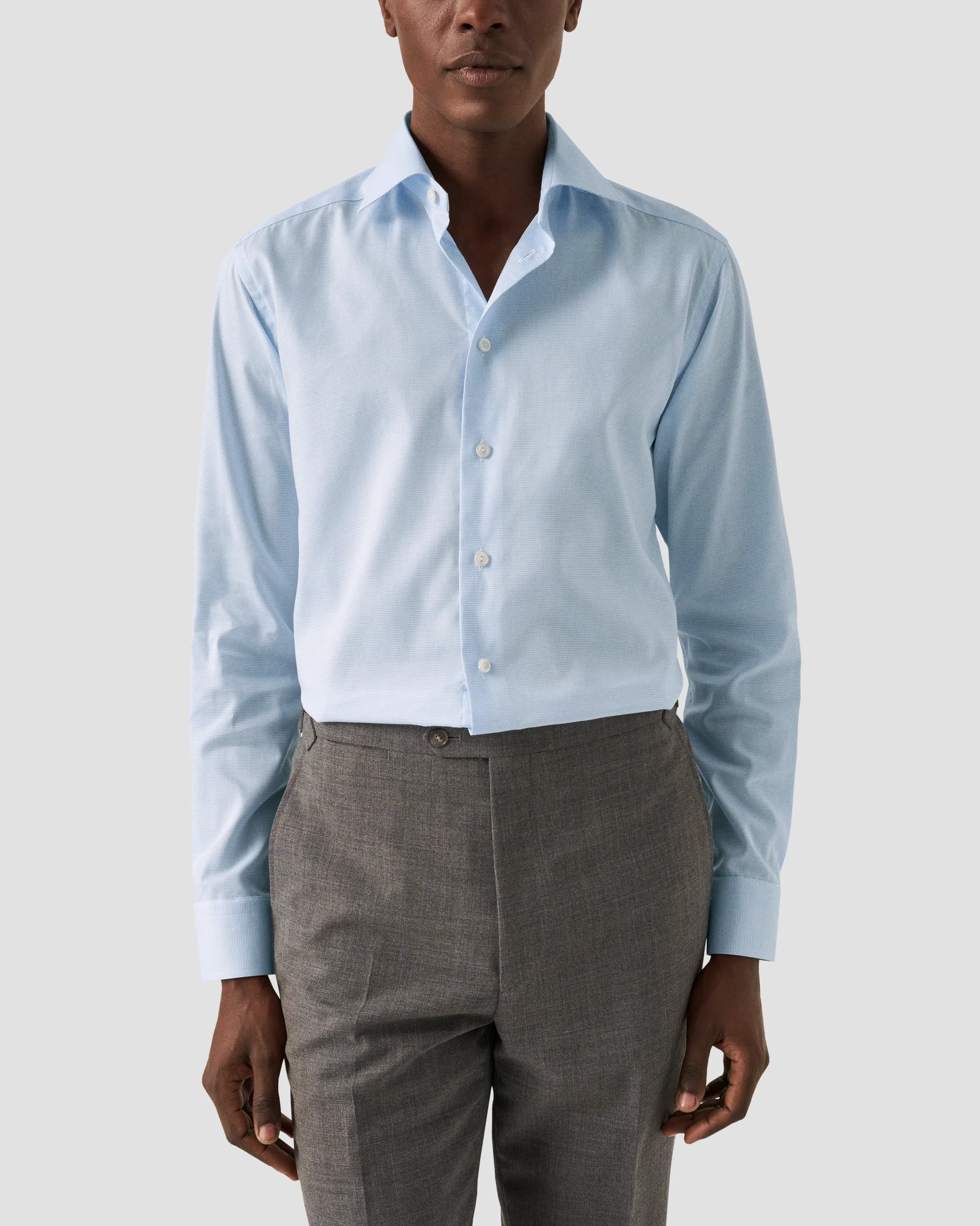 Eton Light Blue Twill Dress Shirt | Contemporary fit | Size  43
