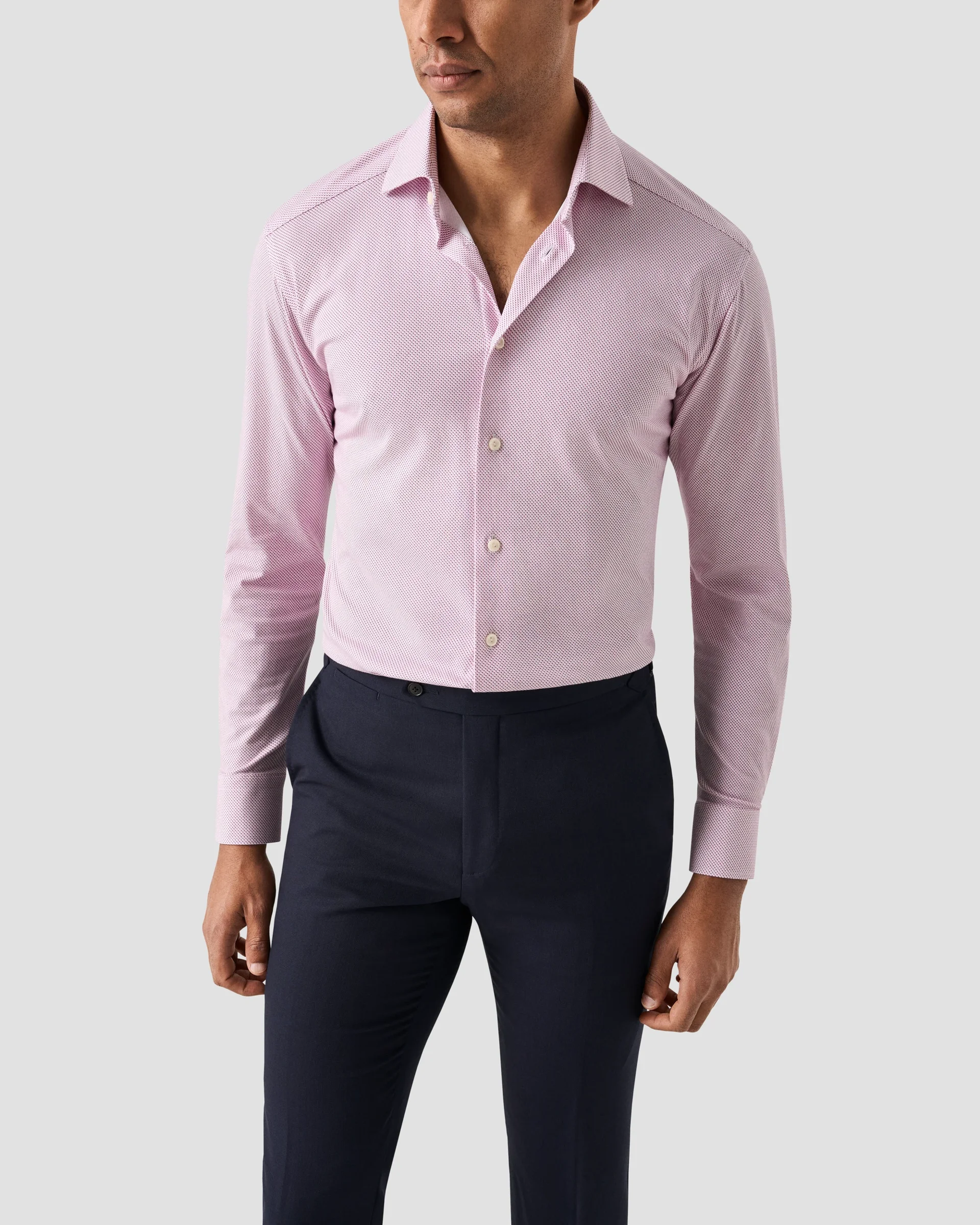 Eton Geometric Cotton Four-Way Stretch Shirt | Slim fit | Size  42