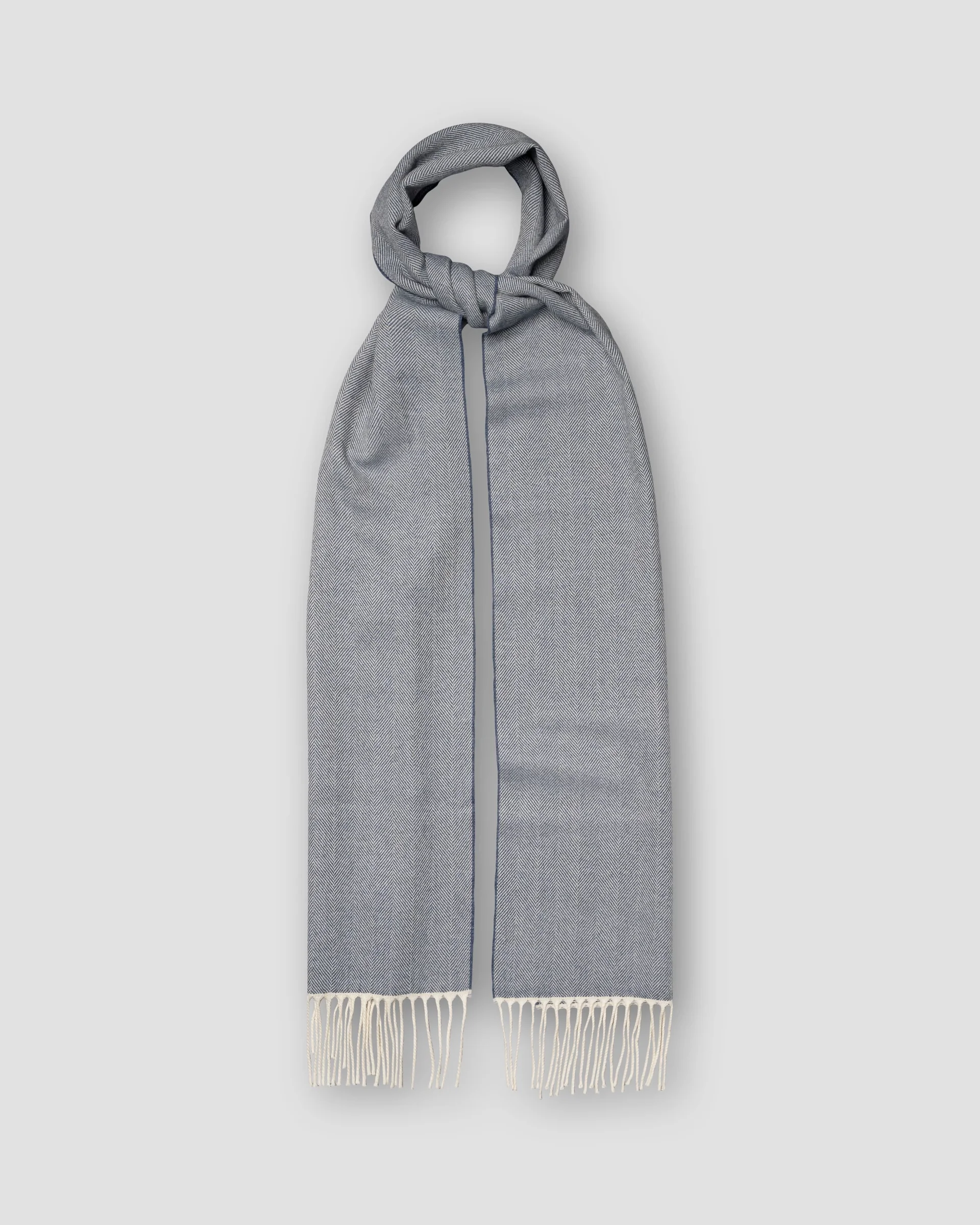 Eton Herringbone Merino Wool Scarf