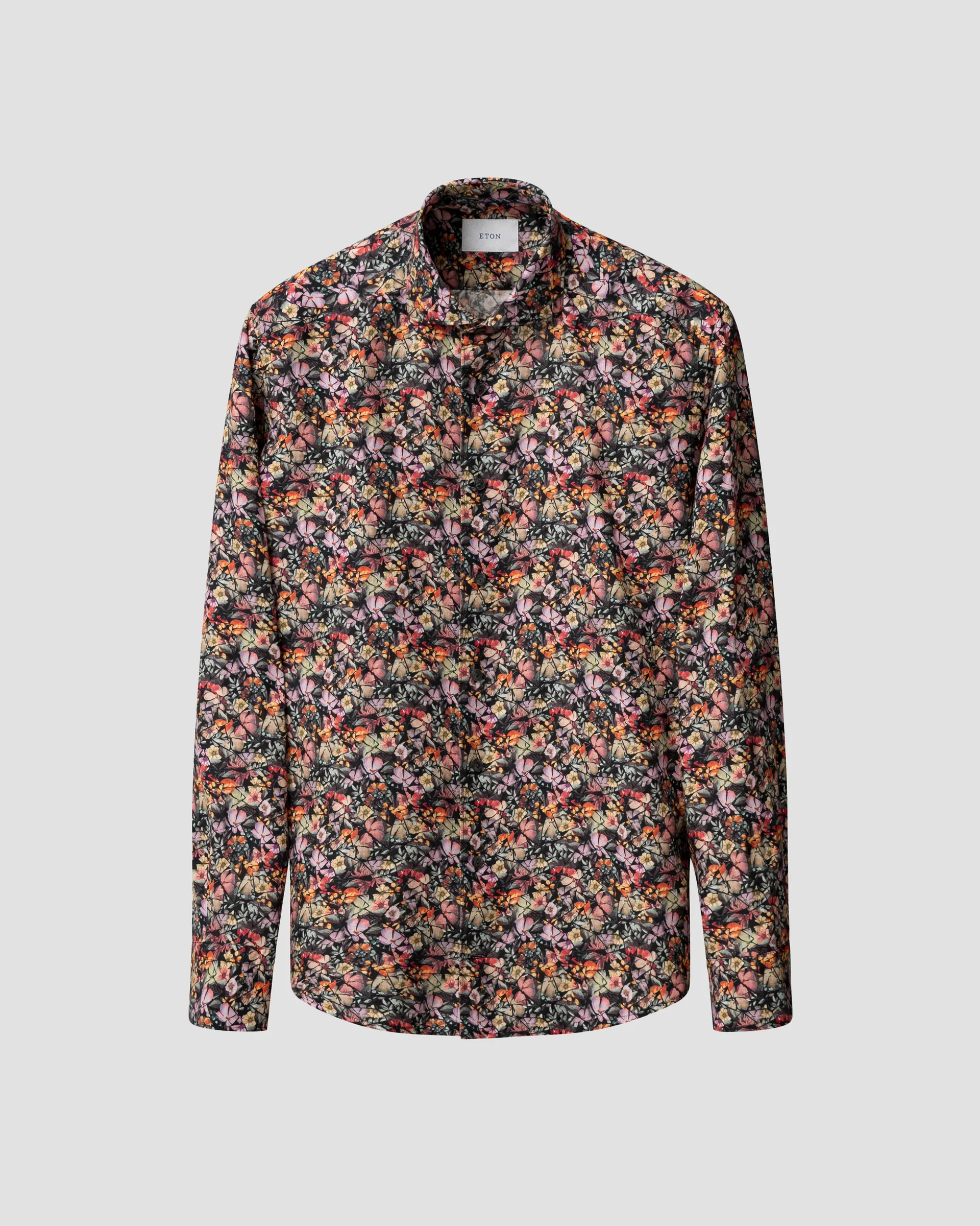 Eton Blommig Linneskjorta | Slim fit | Storlek  38