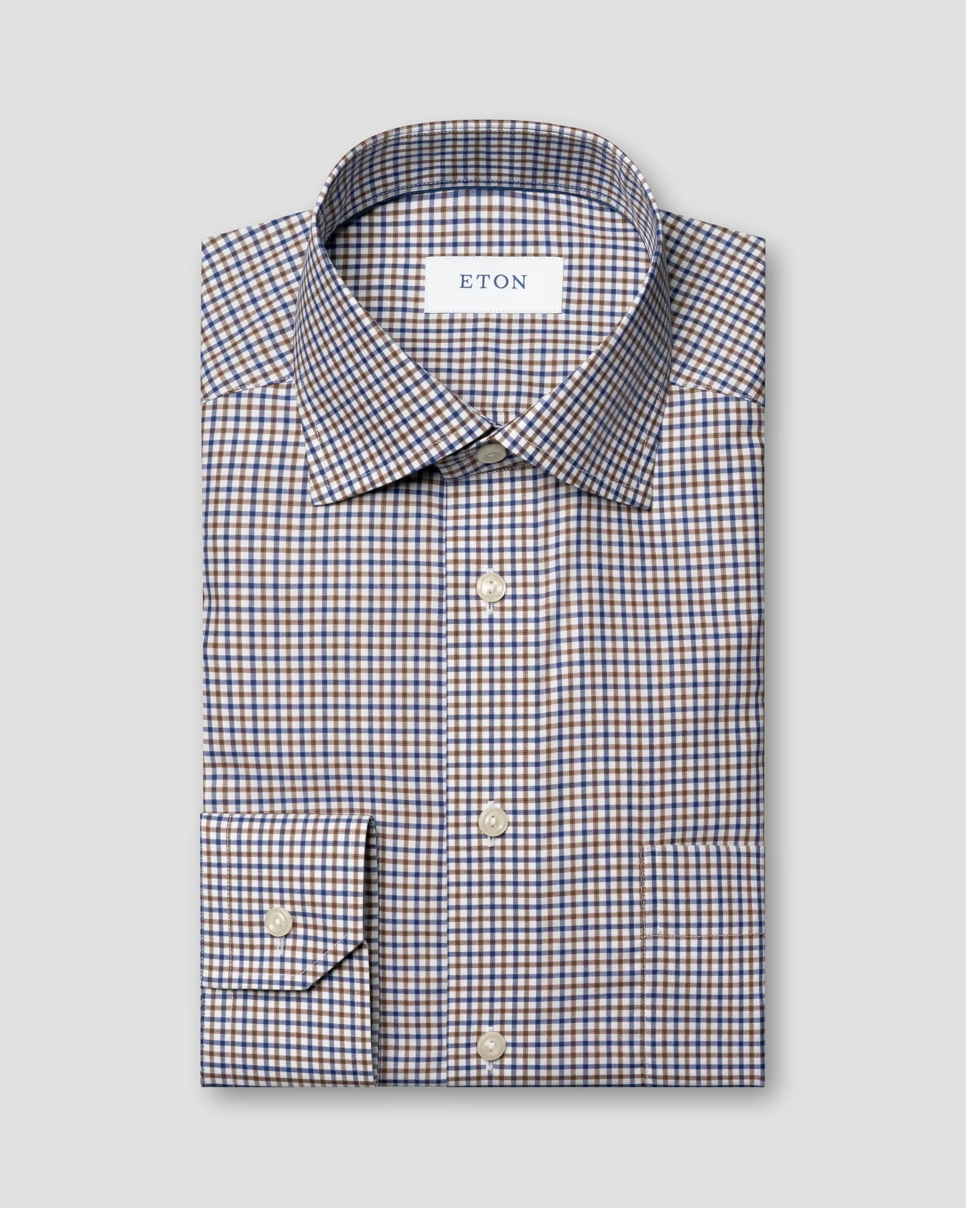 Eton Micro Check Fine Twill Dress Shirt | Slim fit | Size  36