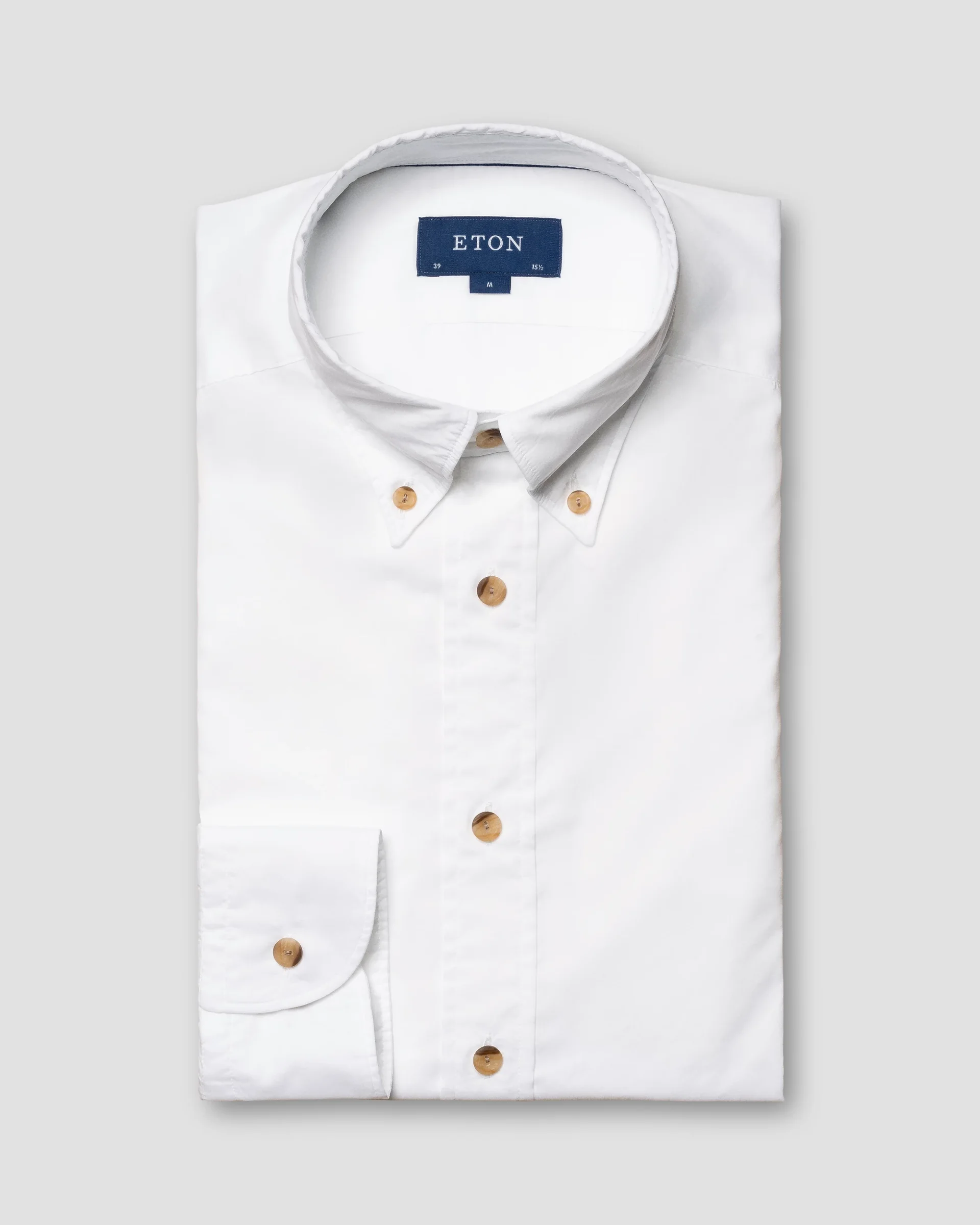 Eton White Lightweight Cotton Modal Shirt | Contemporary fit | Size  41