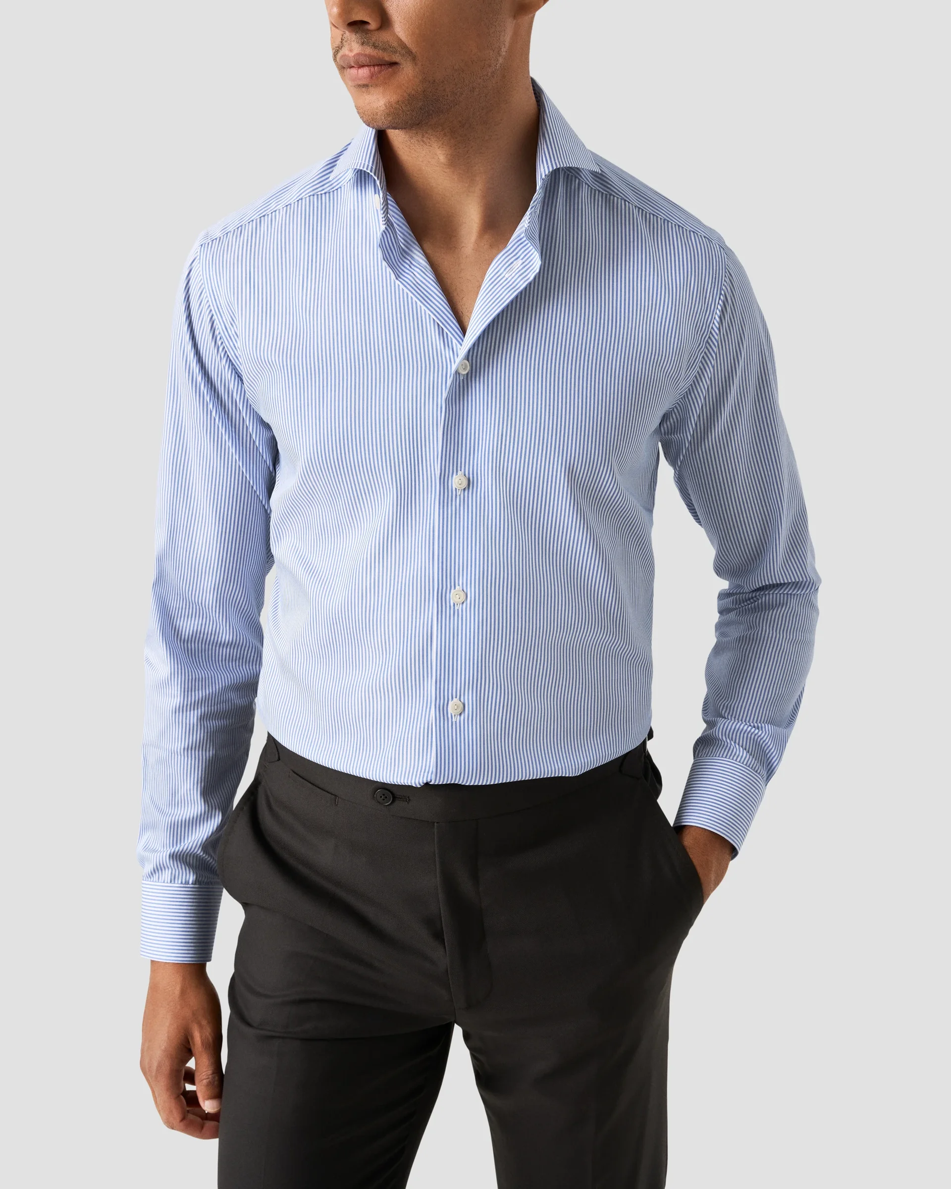 Eton Fine Striped Twill Dress Shirt | Slim fit | Size  39