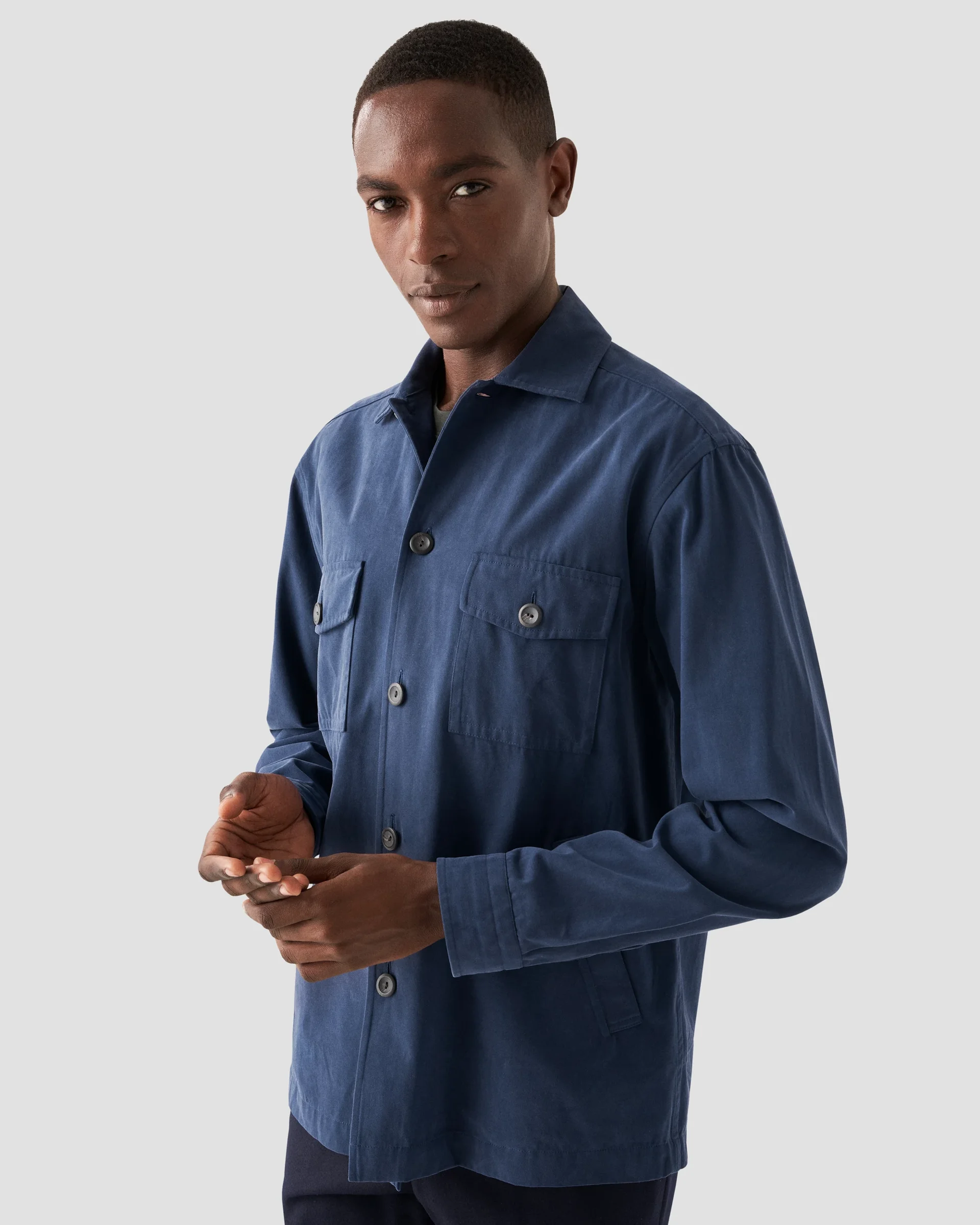 Eton Navy Moleskin Overshirt | Relaxed fit | Size  XS