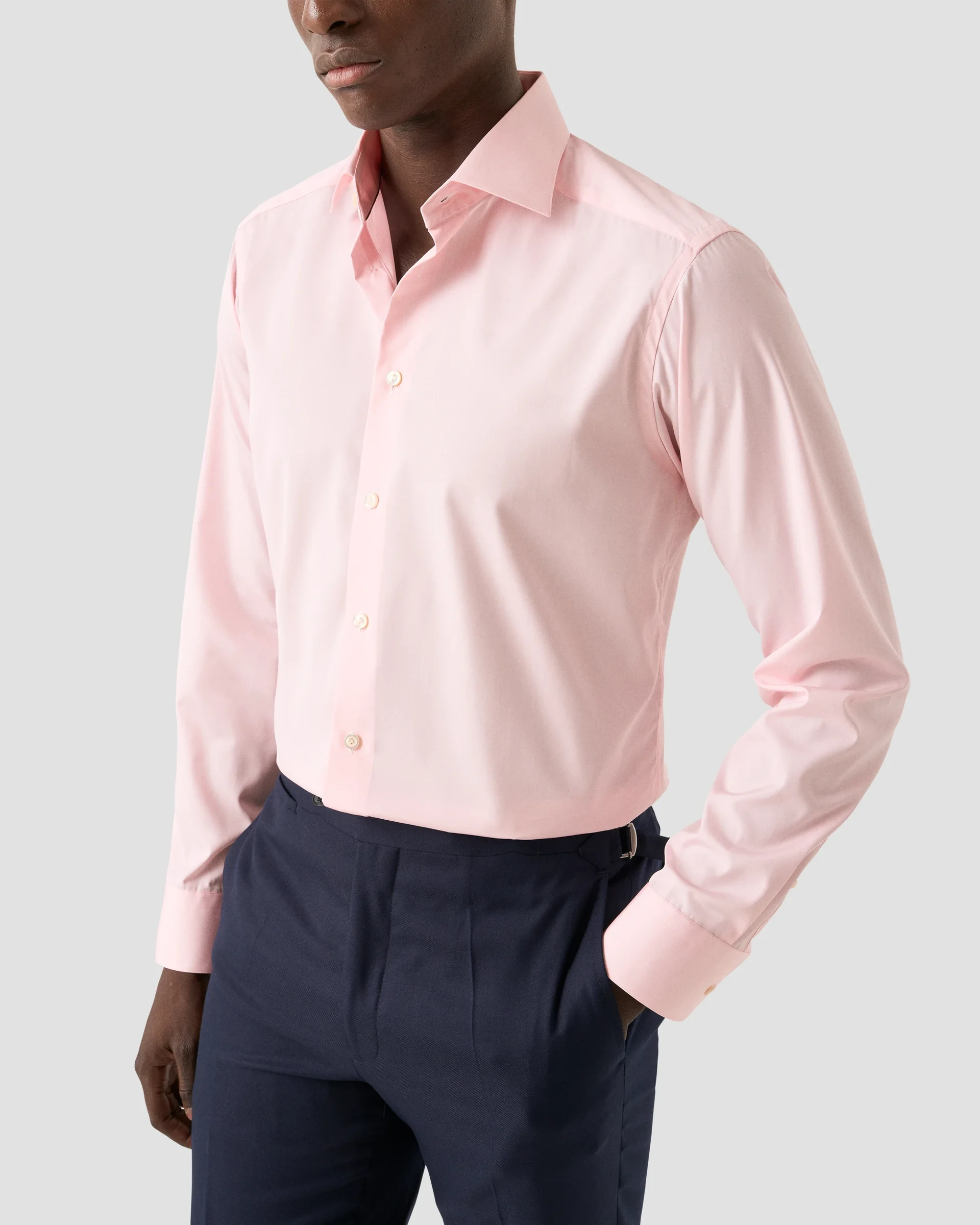 Eton Chambray Elevated Poplin Shirt | Slim fit | Size  40