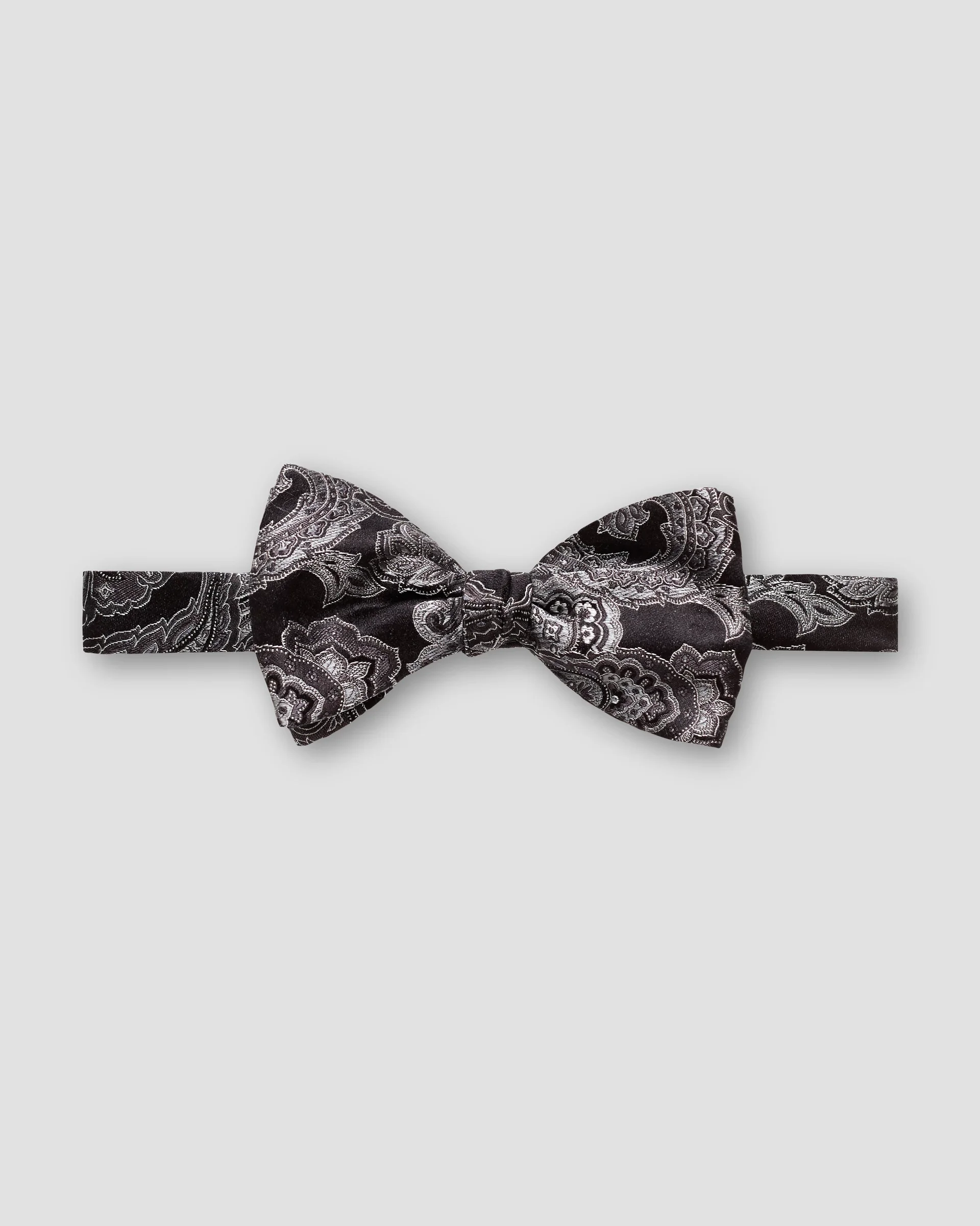 Eton Black Paisley Bow Tie – Ready Tied