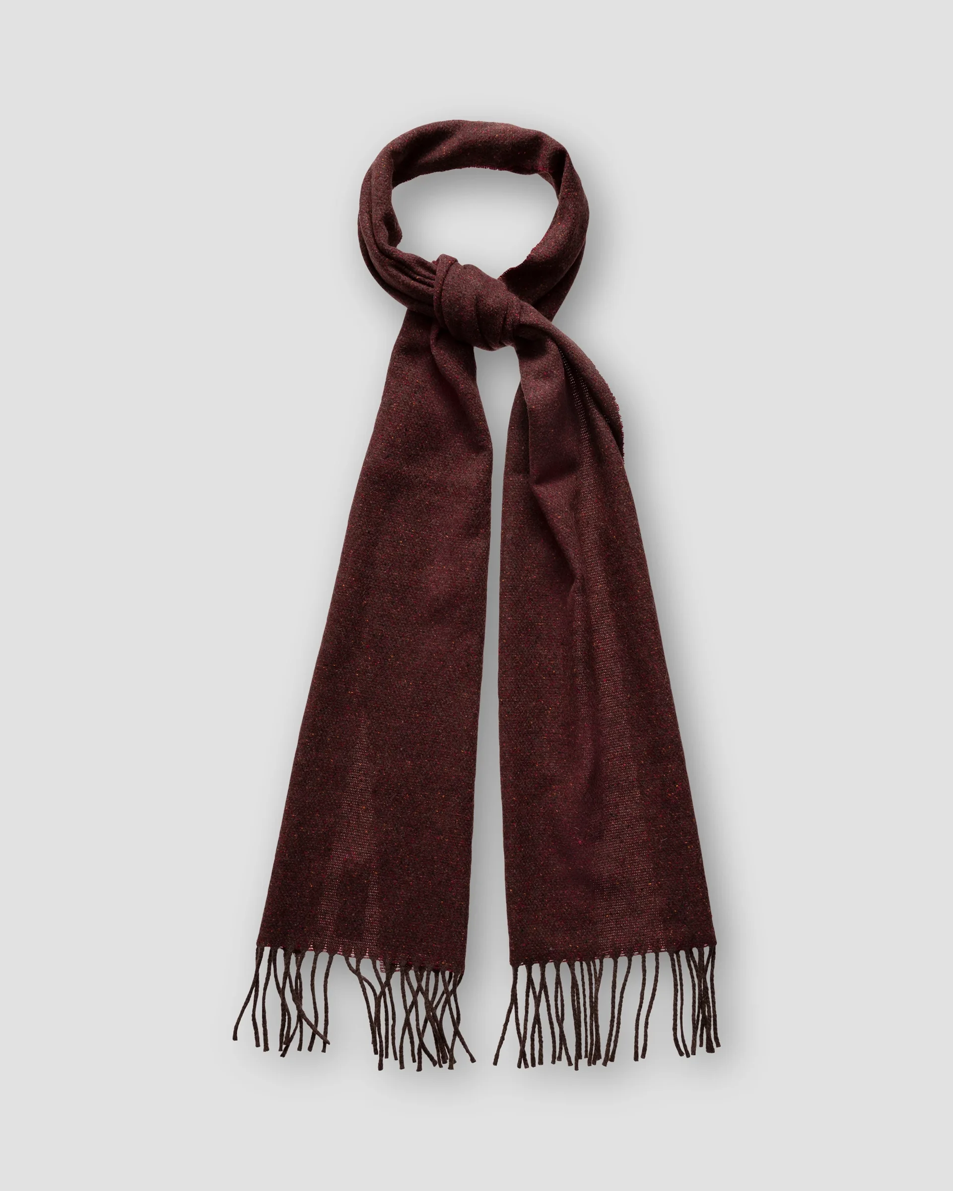 Eton Dark Brown Wool Scarf